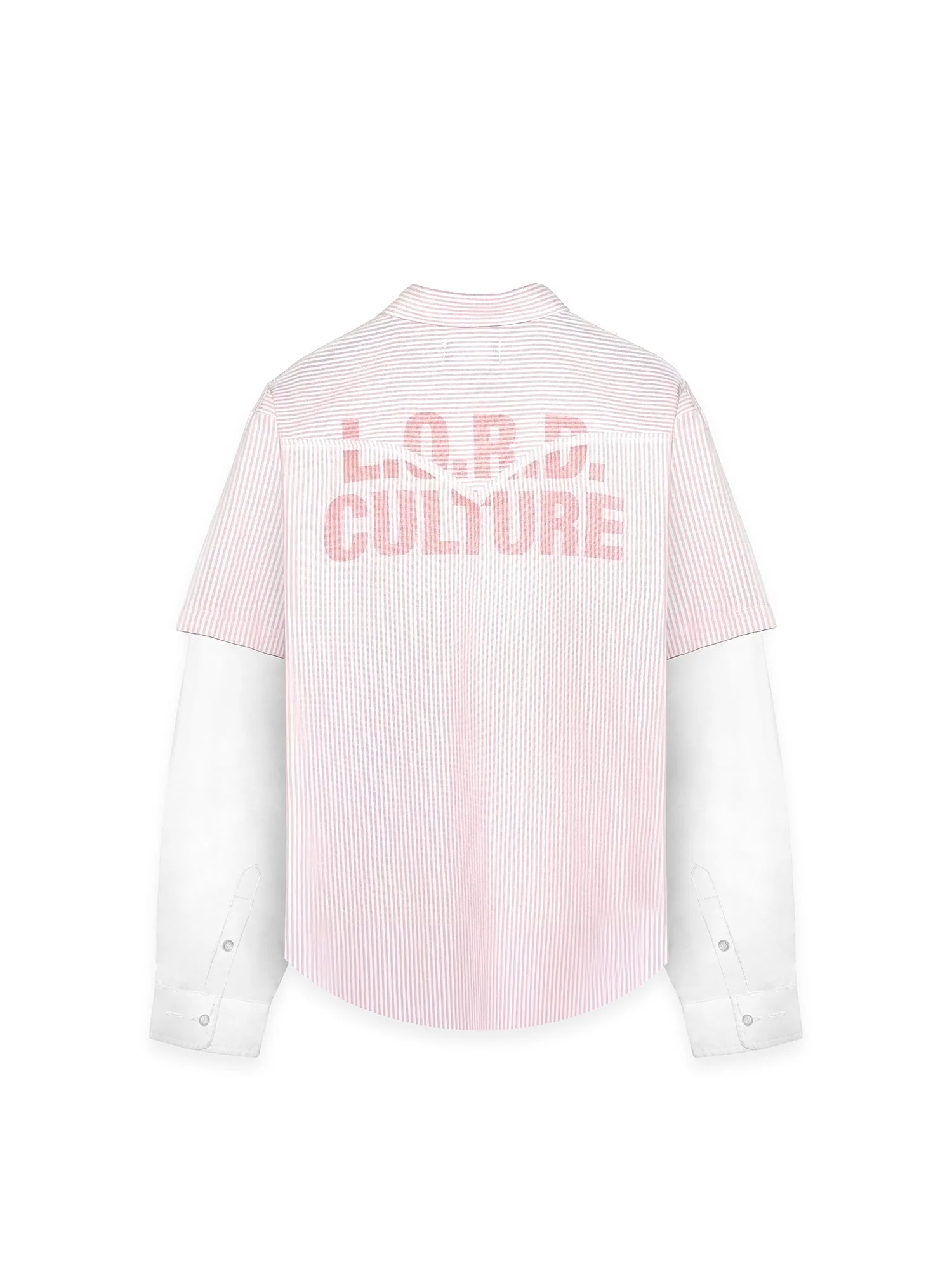 DOUBLE SLEEVE SHIRT – WHITE/PINK - Image 7