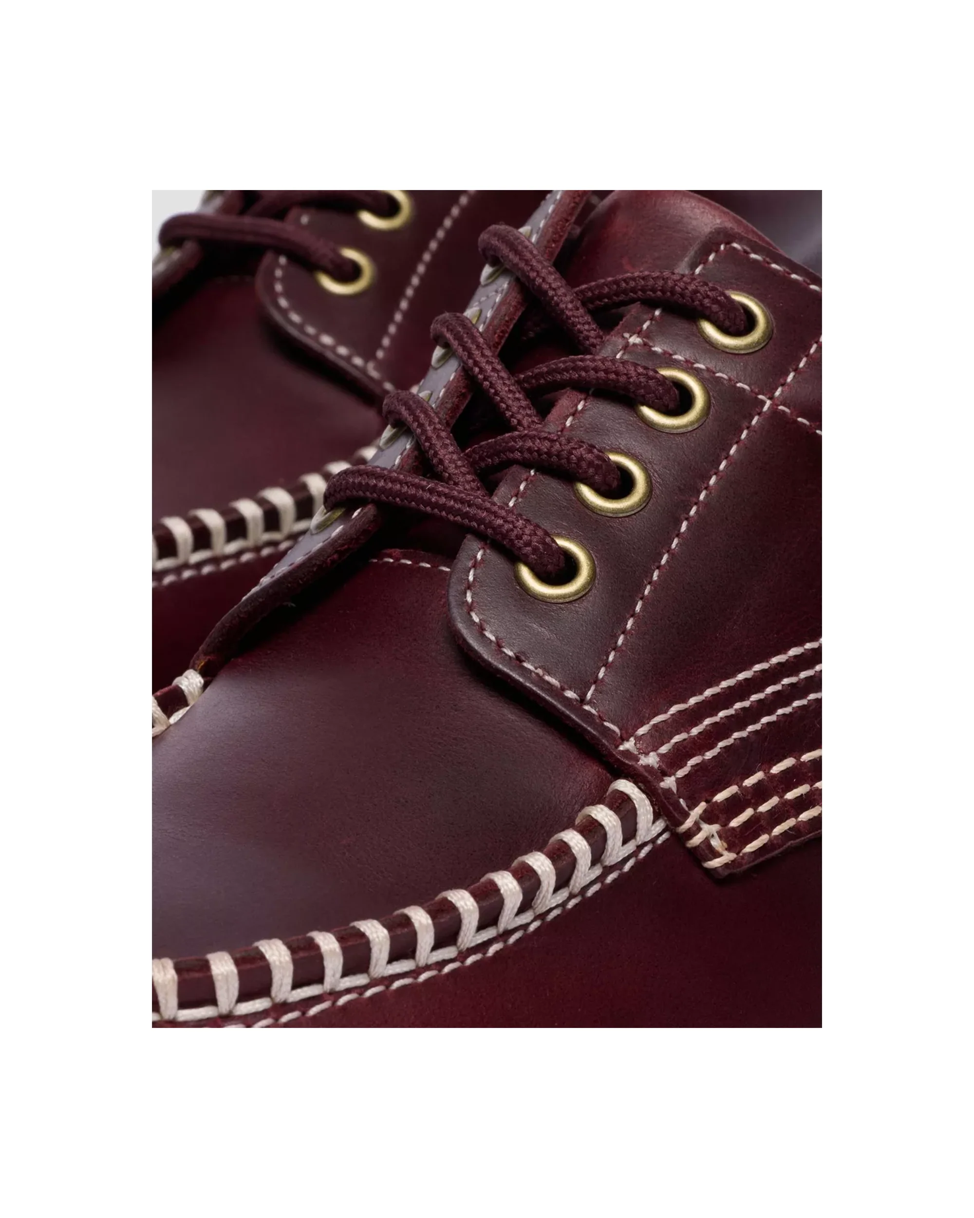 Dr. Martens Lowell Moc Toe Shoes - Cherry - Image 8