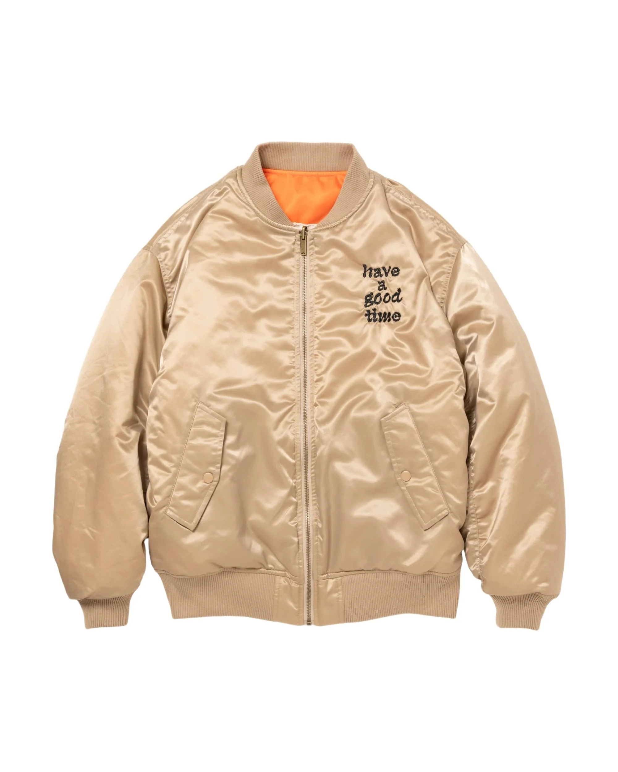 DRAGON CIRCLE REVERSINLE MA-1 JACKET BEIGE - Image 9