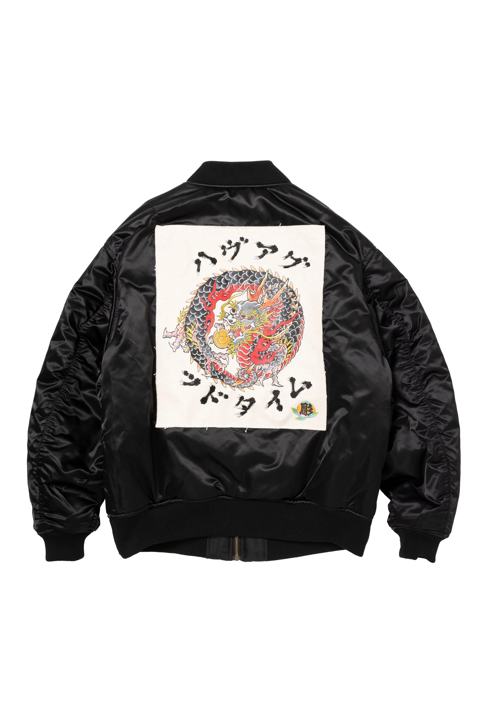 DRAGON CIRCLE REVERSIBLE MA-1 JACKET BLACK - Image 10