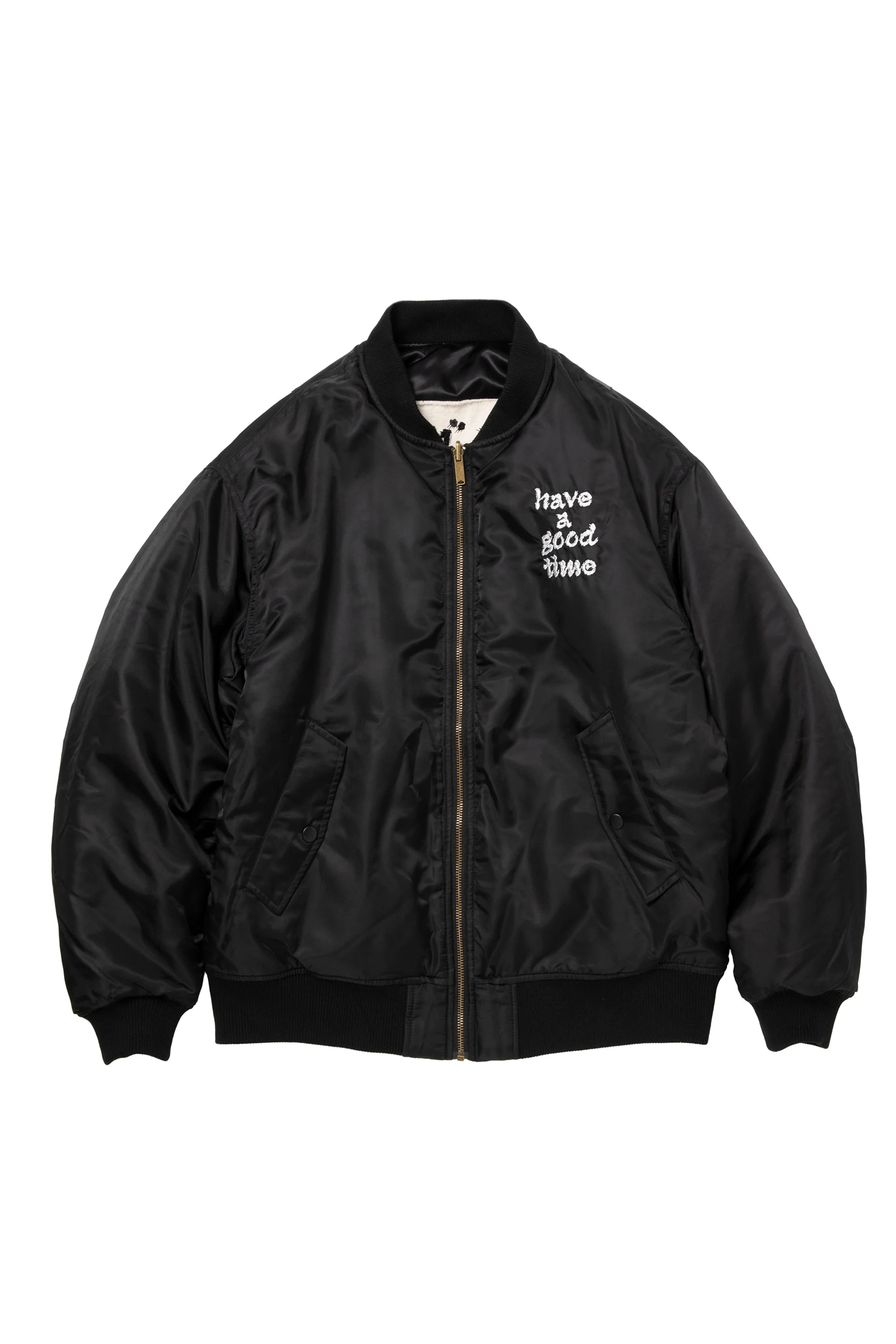 DRAGON CIRCLE REVERSIBLE MA-1 JACKET BLACK - Image 11