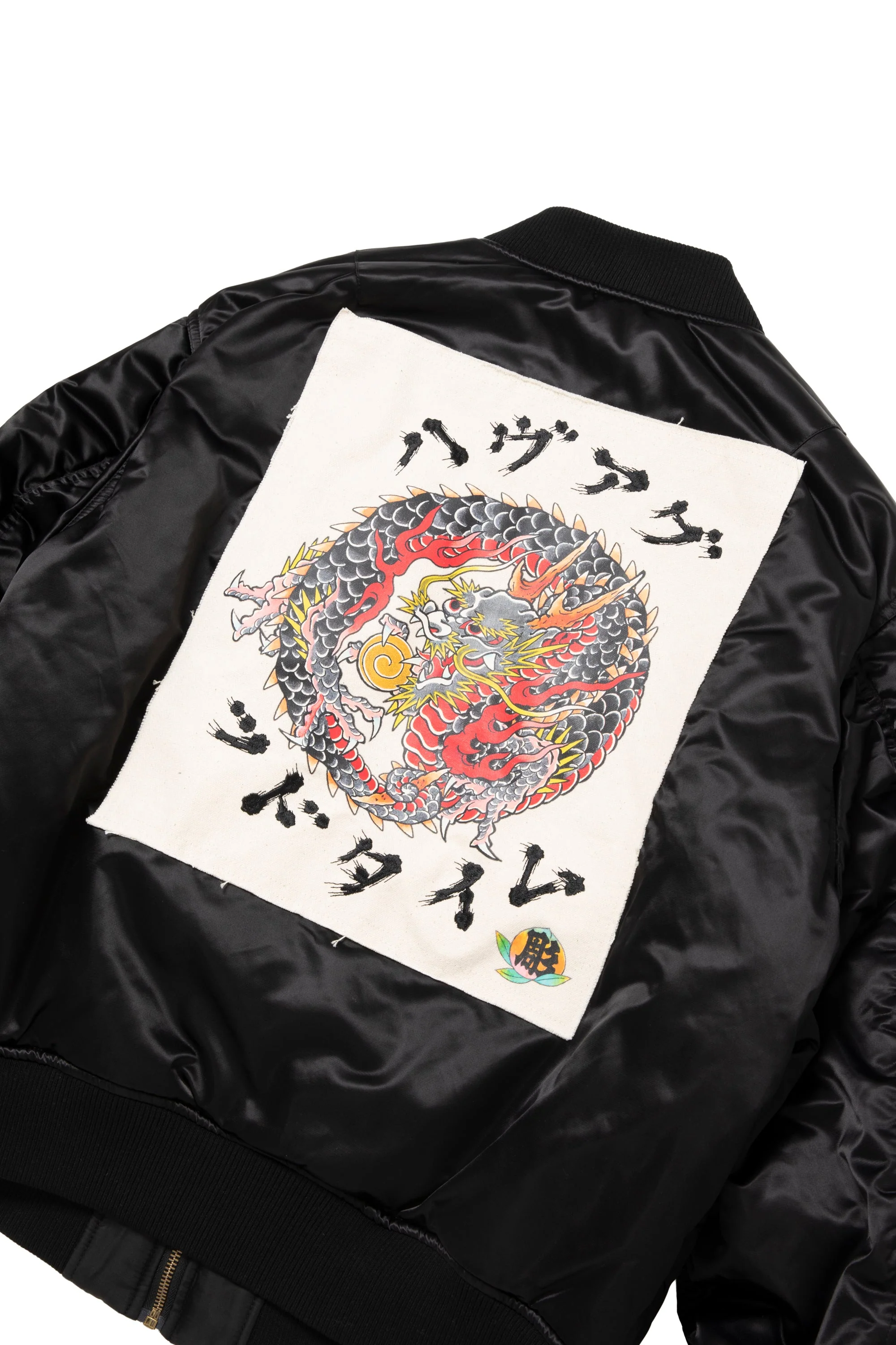 DRAGON CIRCLE REVERSIBLE MA-1 JACKET BLACK - Image 17