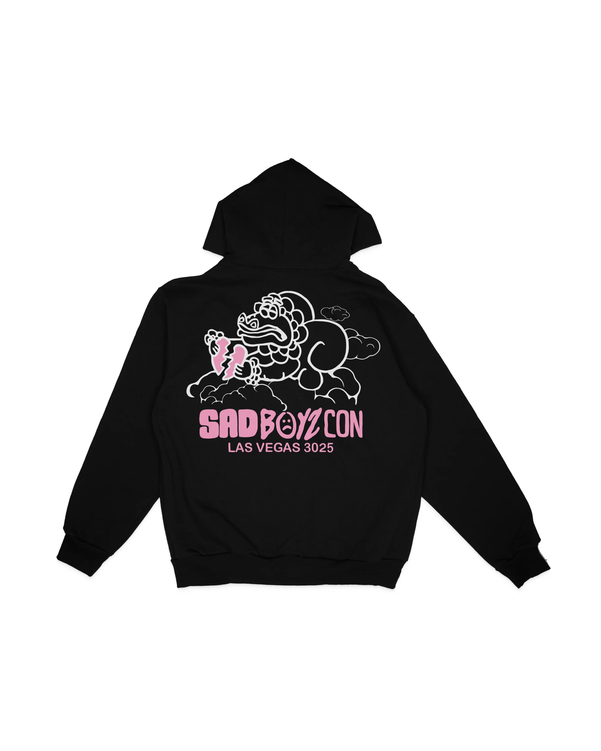 Dragon Cloud Hoodie - Pink Print