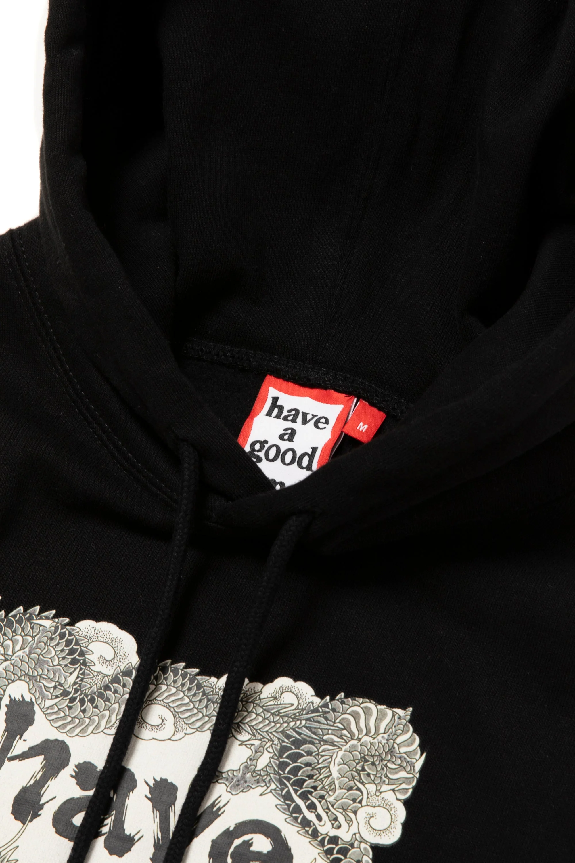 DRAGON FRAME PULLOVER HOODIE FL - BLACK - Image 6