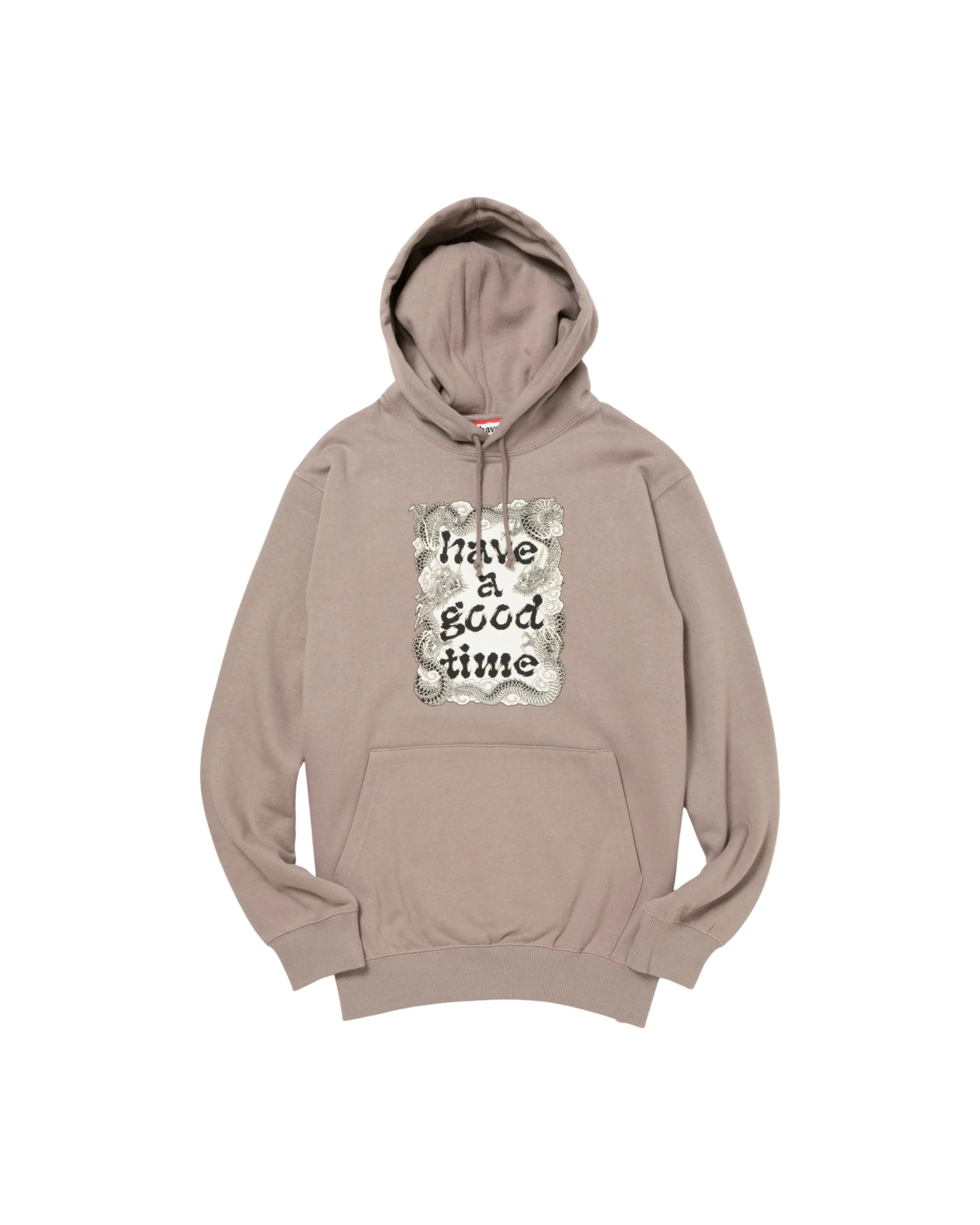 DRAGON FRAME PULLOVER HOODIE FL - GREIGE