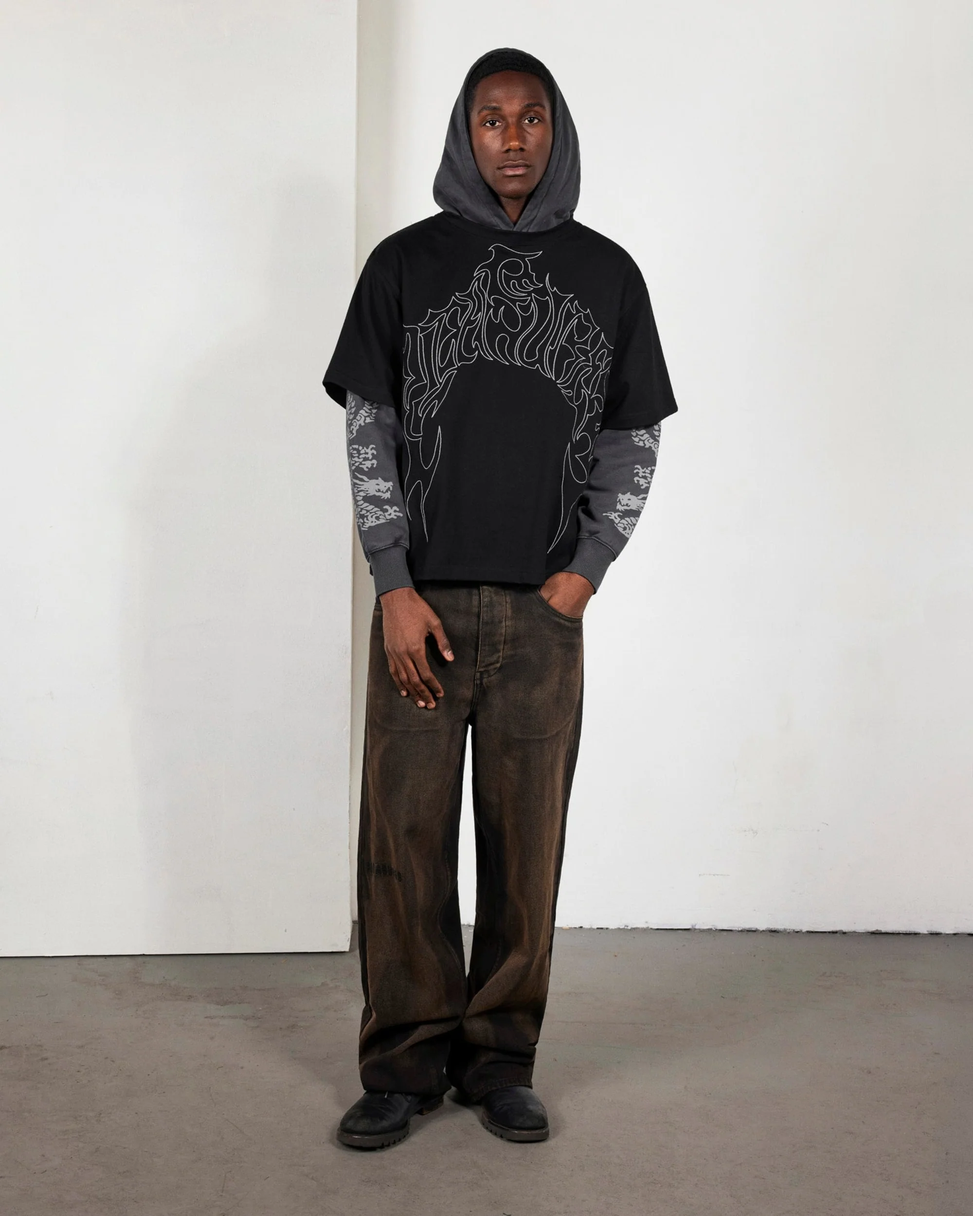 DRAGON LAYERED HOODIE - Image 2