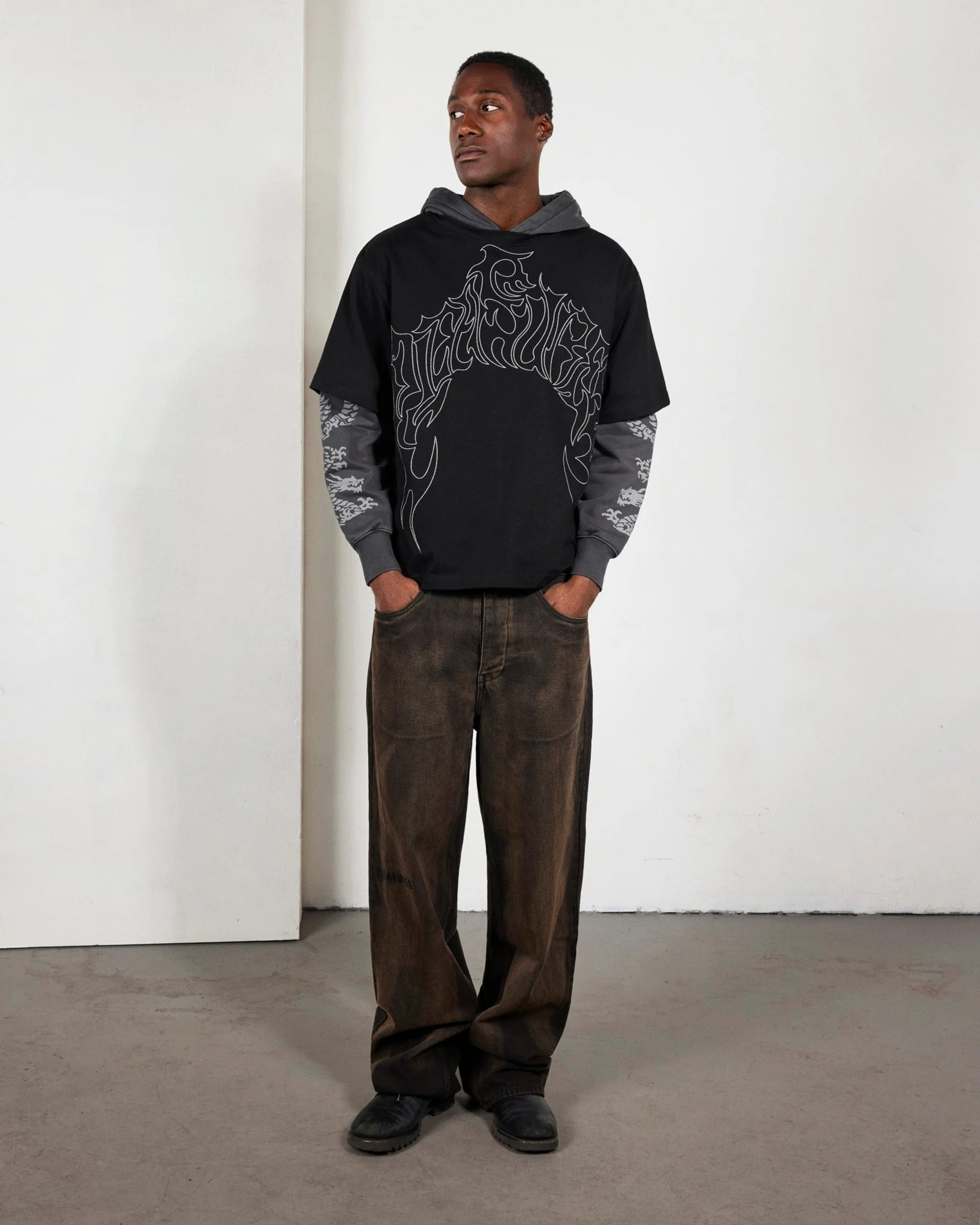 DRAGON LAYERED HOODIE - Image 5