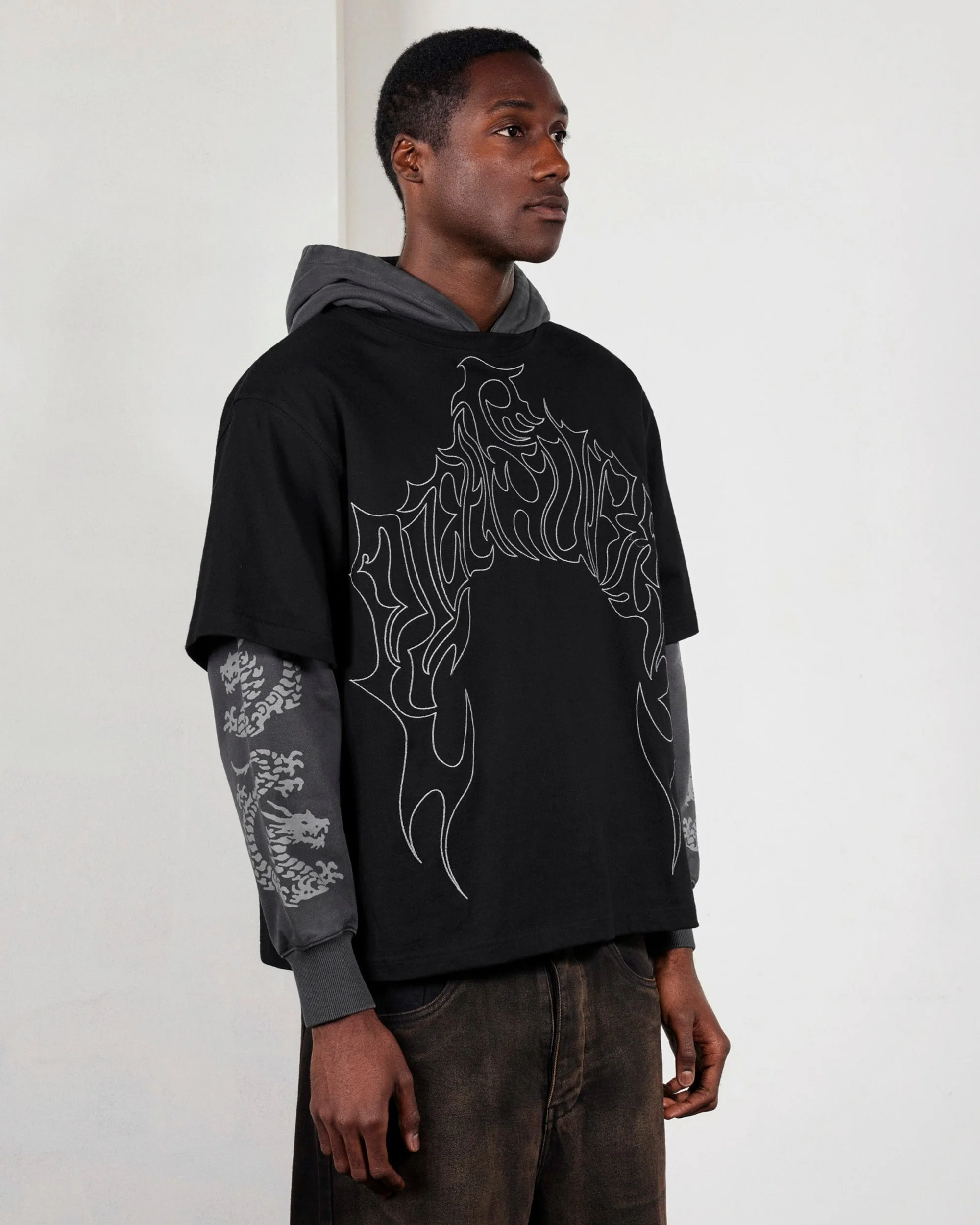 DRAGON LAYERED HOODIE - Image 8
