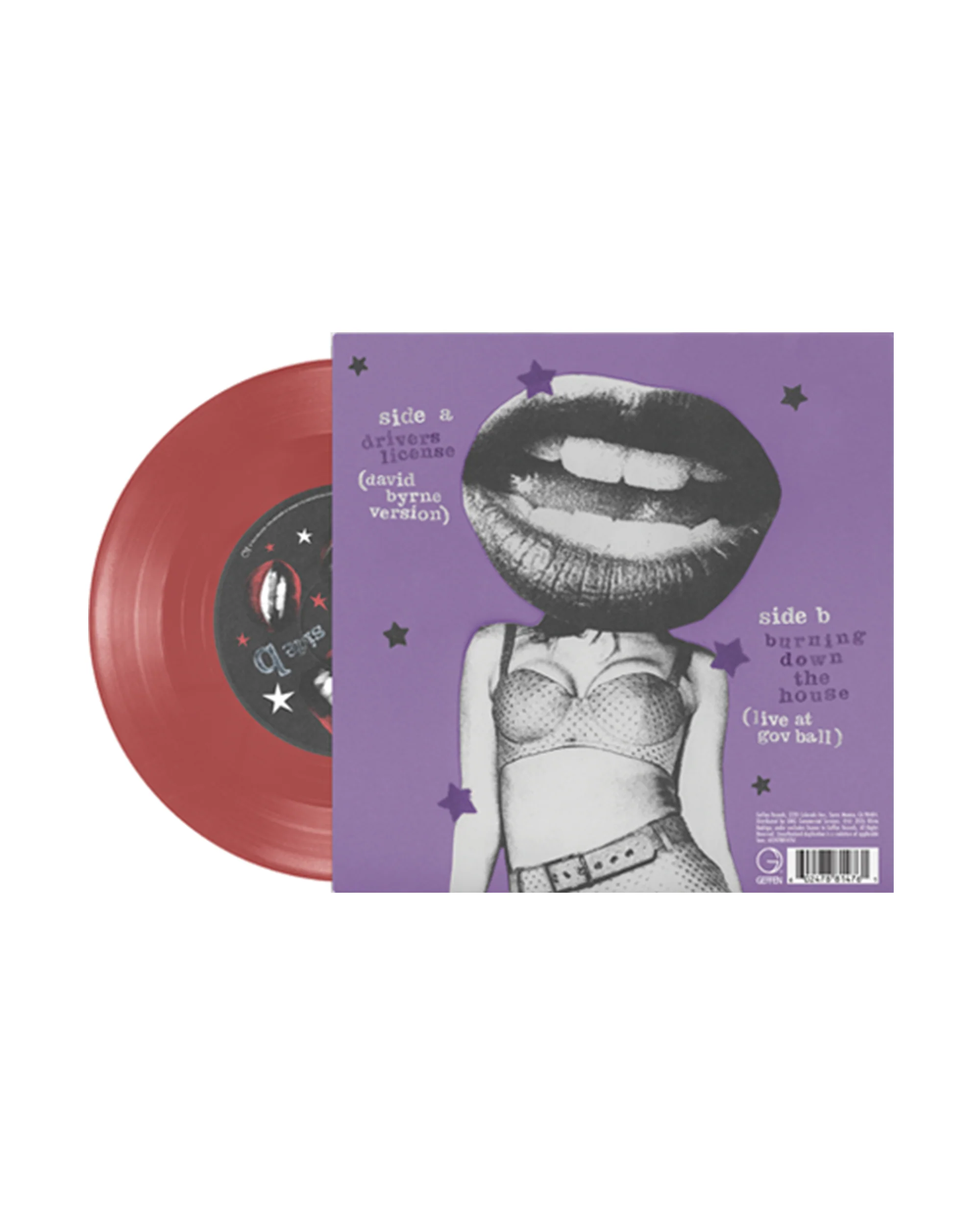 drivers license / burning down the house 7" vinyl - Image 2