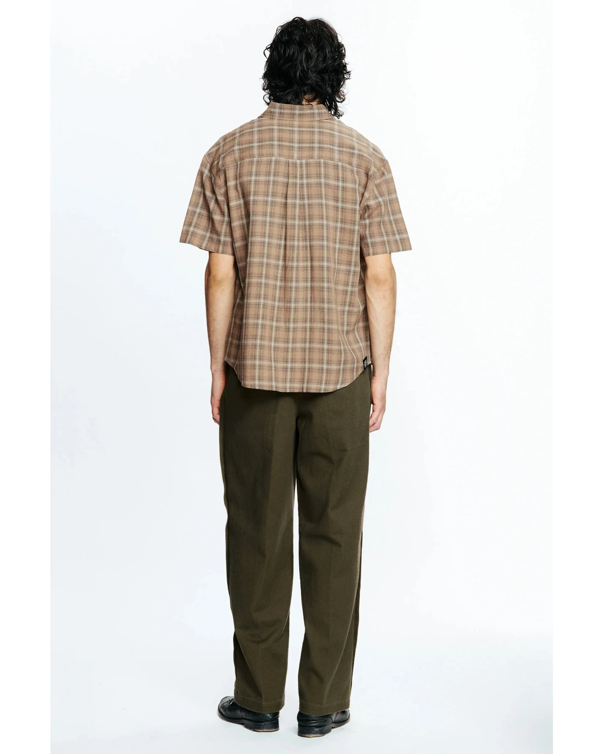 DROP SS SHIRT - BROWN CHECK - Image 5