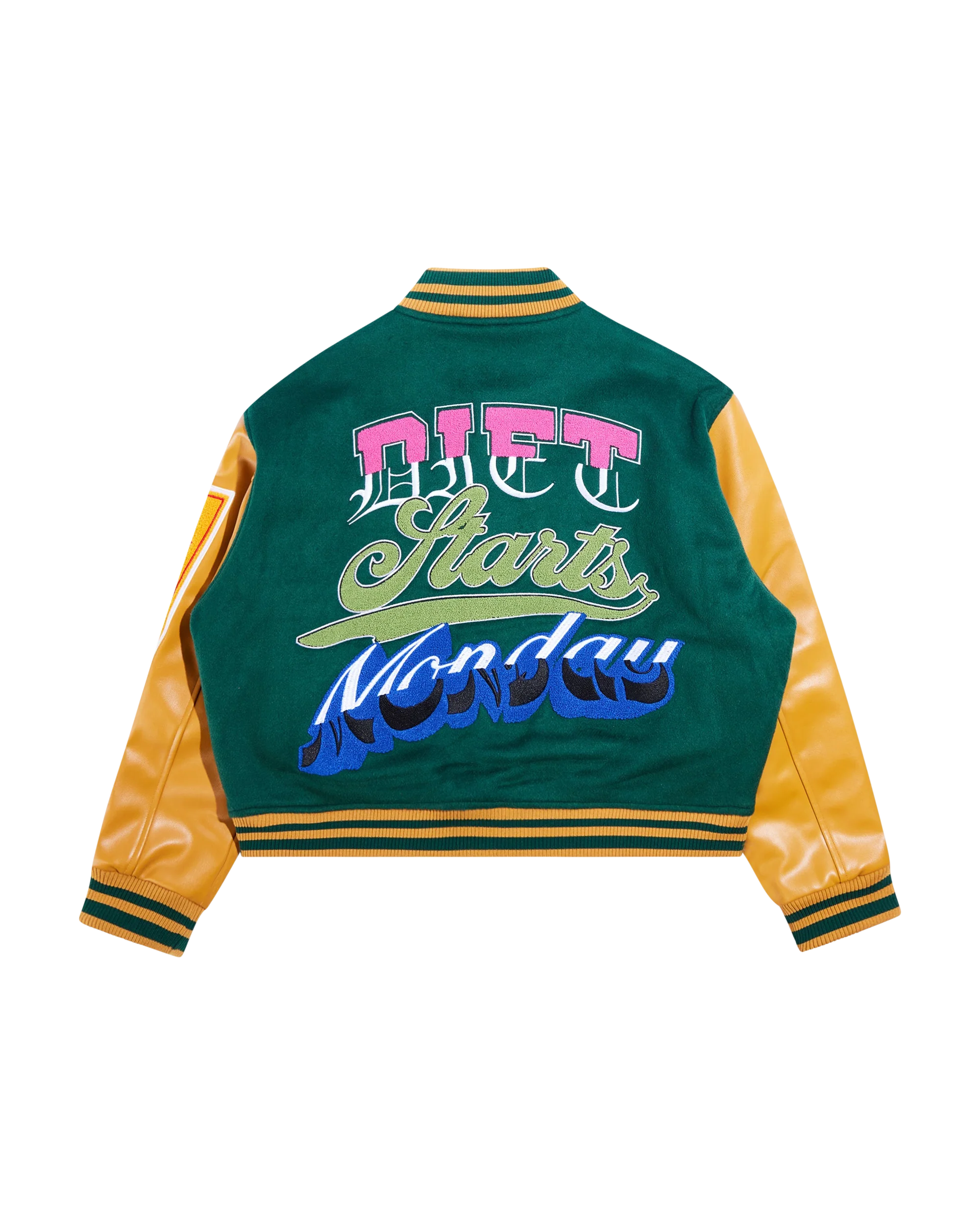 DSM Varsity Jacket - Green/Gold - Image 2