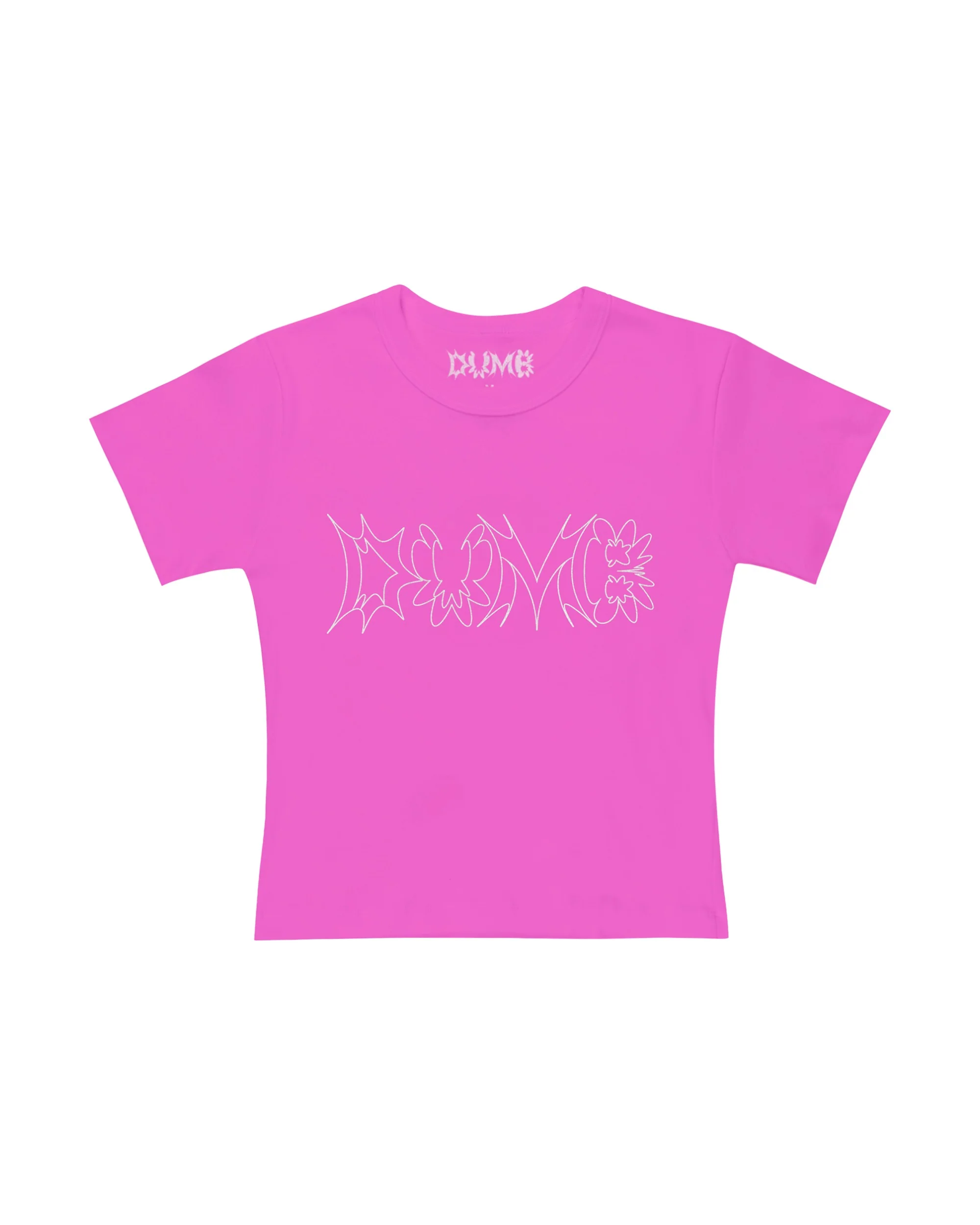 DUMB LOGO BABY TEE (PINK)