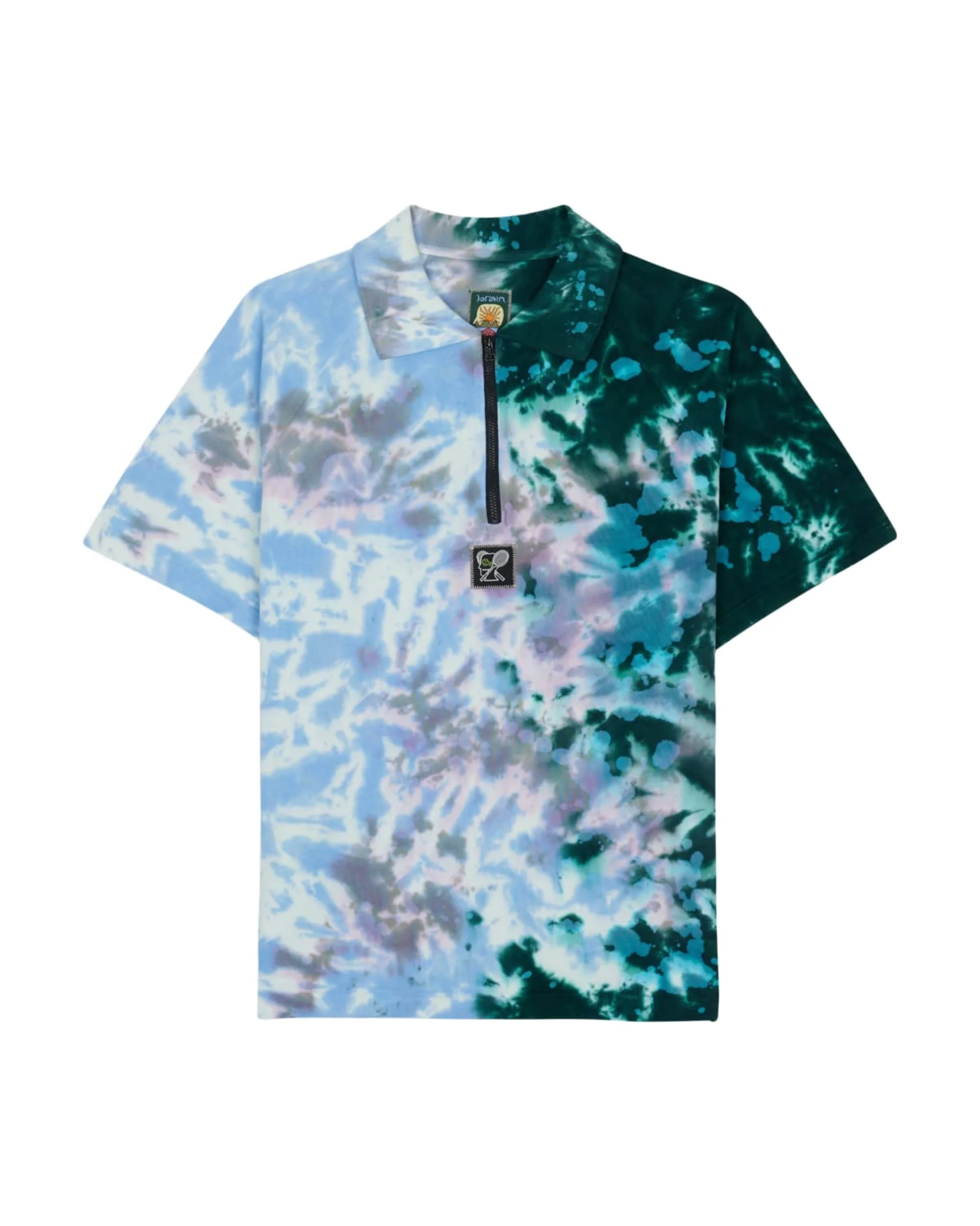 Dyed Short Sleeve Boxed Pique Polo - Green Smoke
