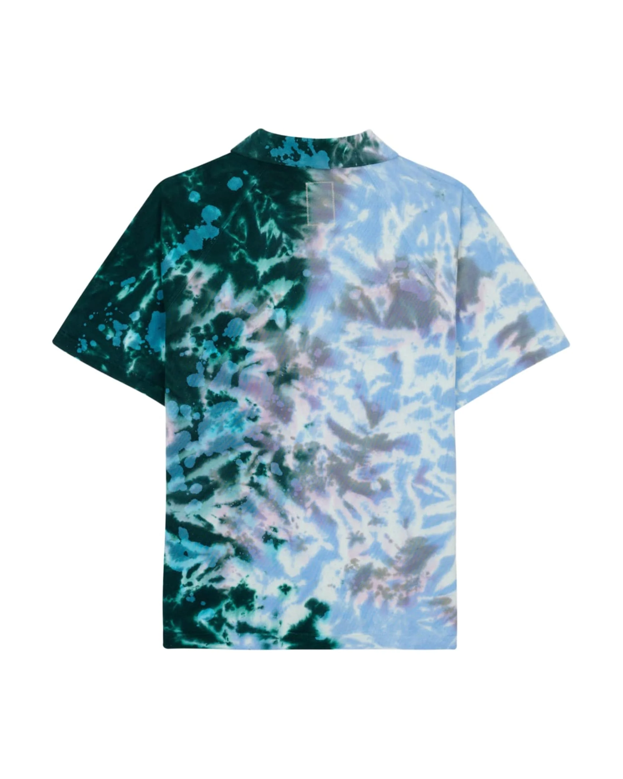 Dyed Short Sleeve Boxed Pique Polo - Green Smoke - Image 2