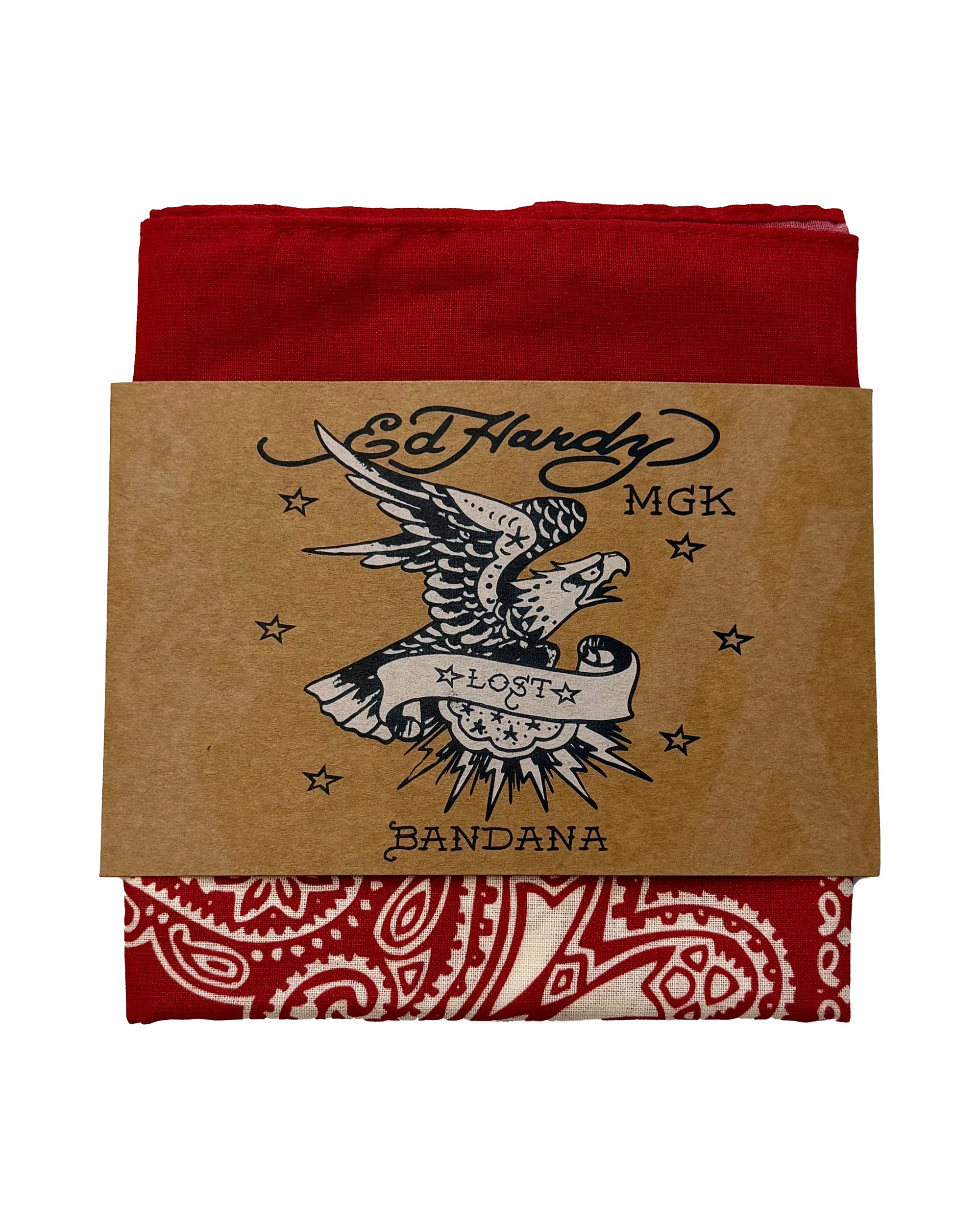 Eagle Snake Cotton Bandana - Red - Image 2