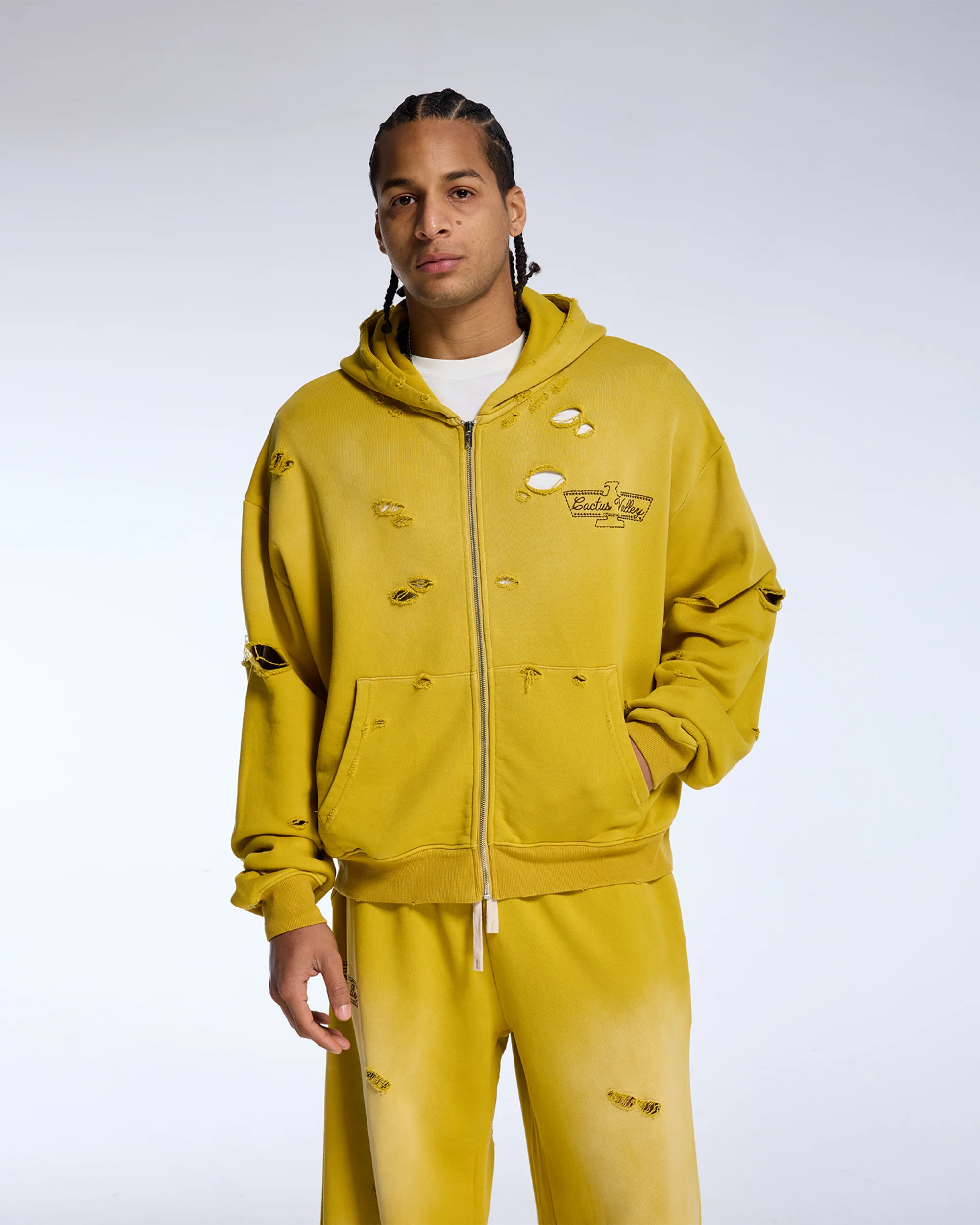 EAGLE VALLEY DISTRESSED HOODIE - Image 2