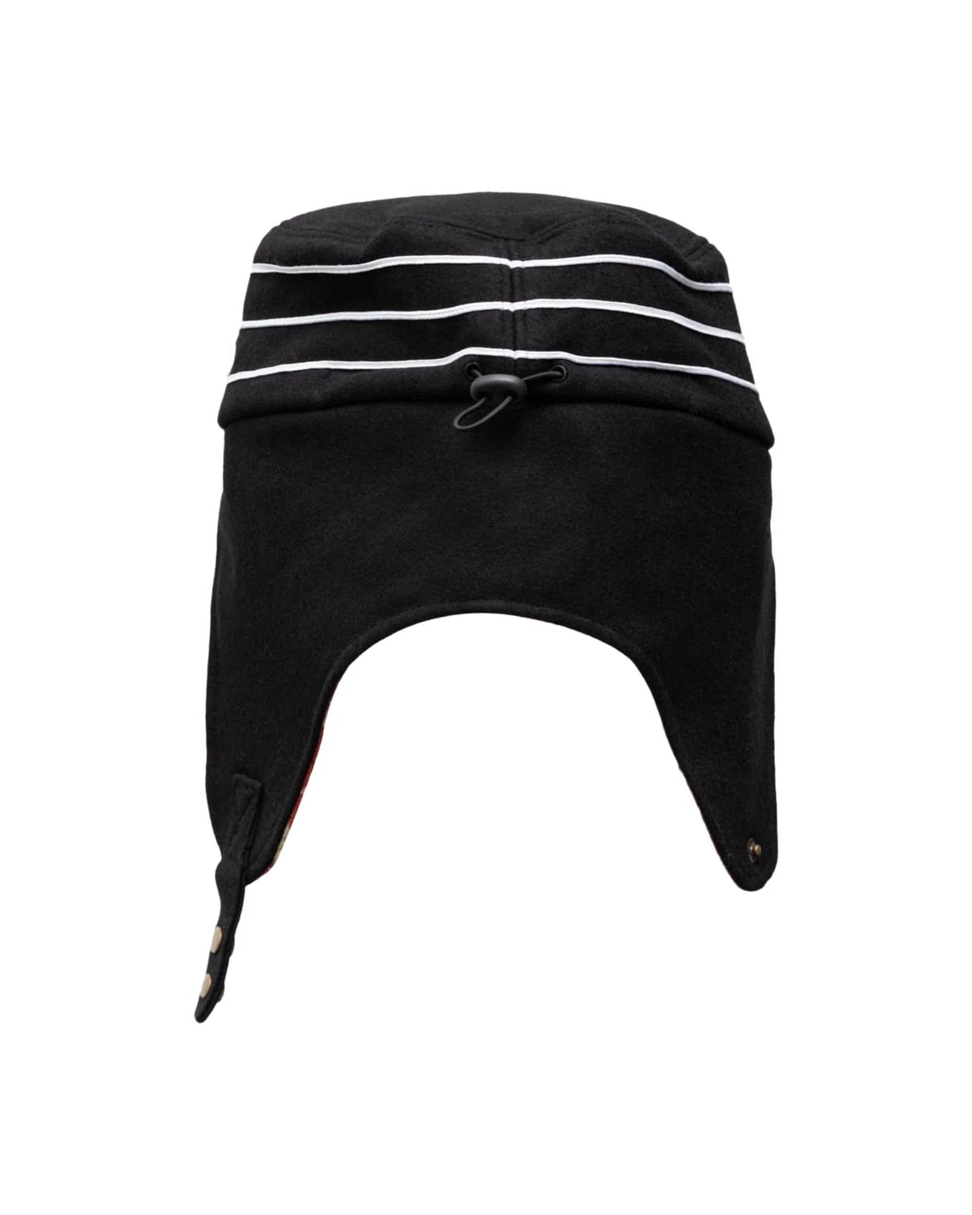 Ear Flap Script Pillbox Hat - Image 2