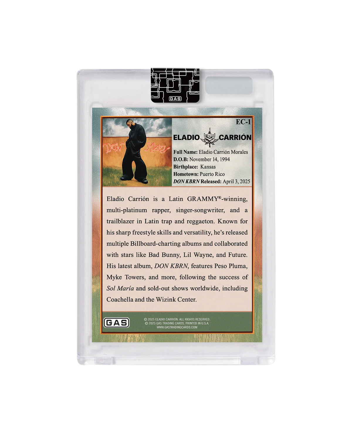 Eladio Carrion x GAS Trading Card - Image 7