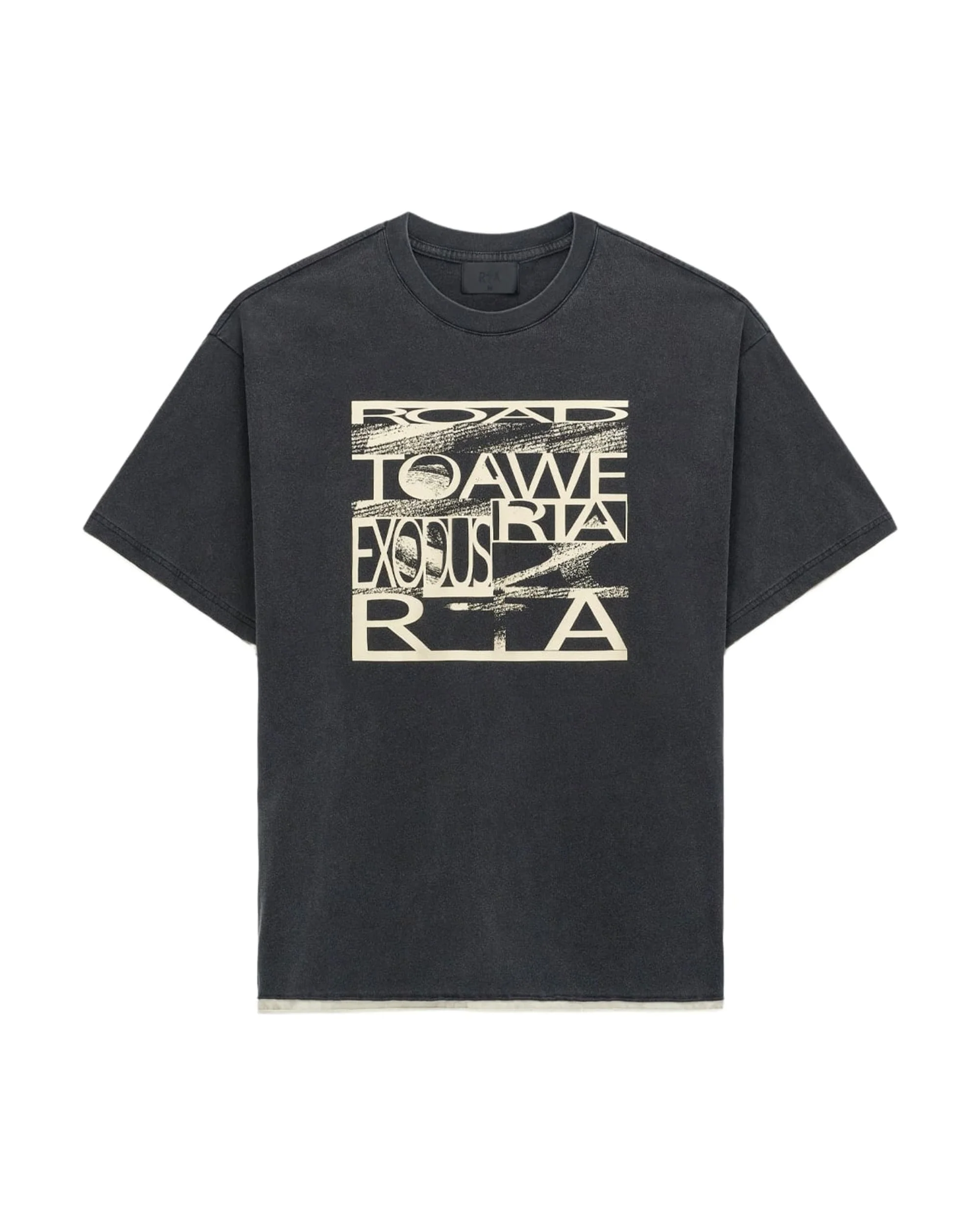 ELIAN DOUBLE LAYERED TEE | BLACK EXODUS