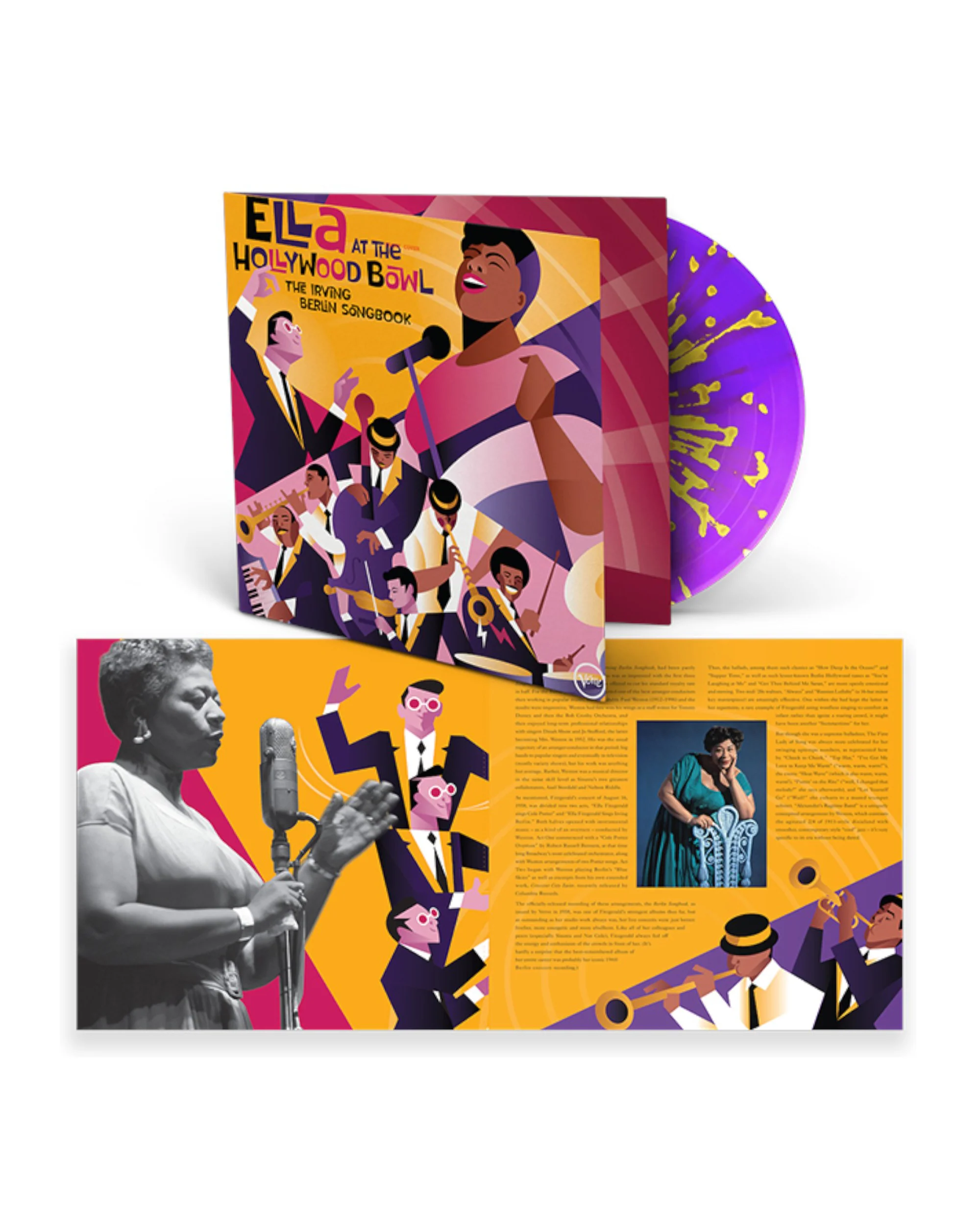 Ella Fitzgerald: Ella at the Hollywood Bowl: The Irving Berlin Songbook – Exclusive Purple Splatter LP