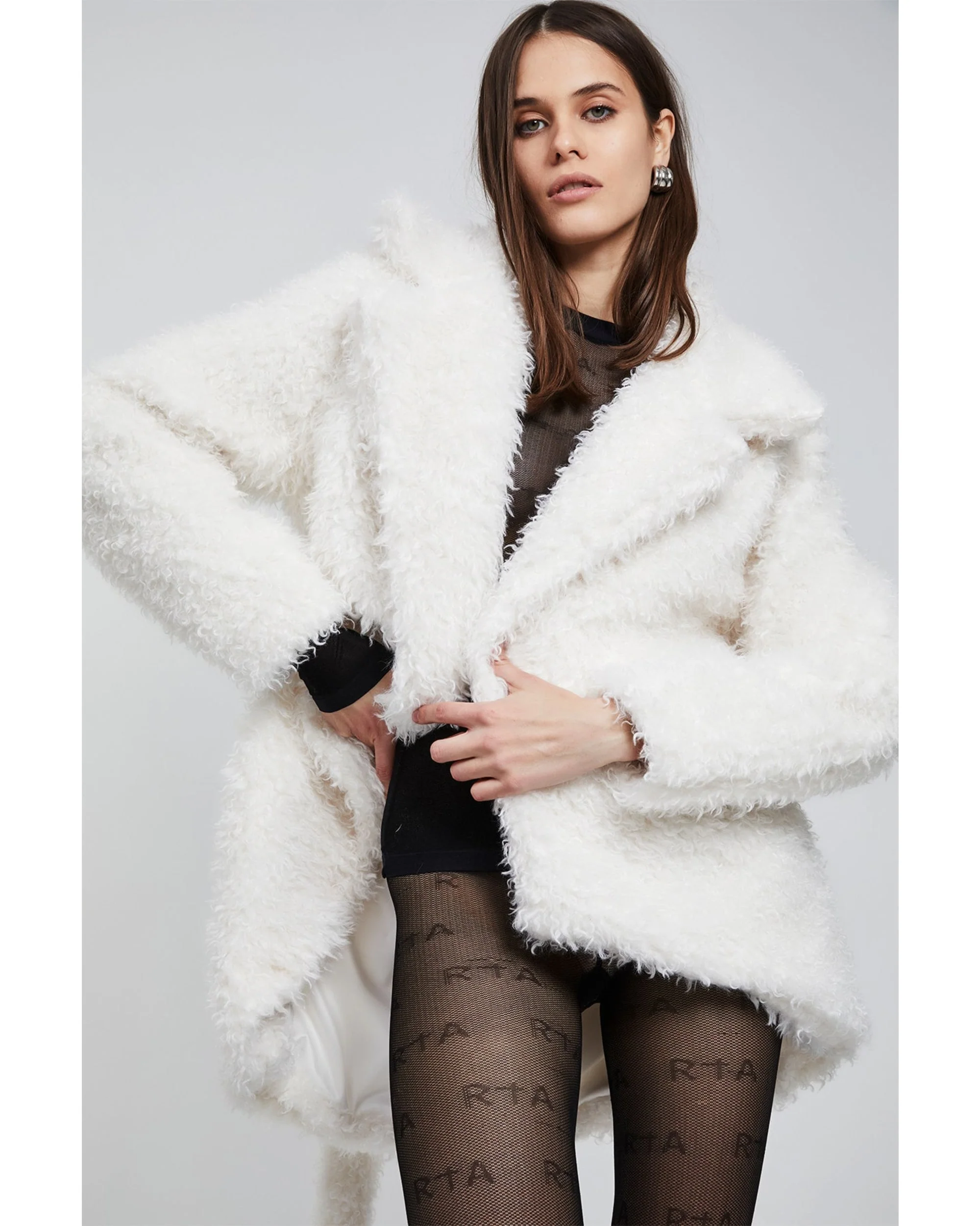 ELOISE PLUSH JACKET | WHITE - Image 3
