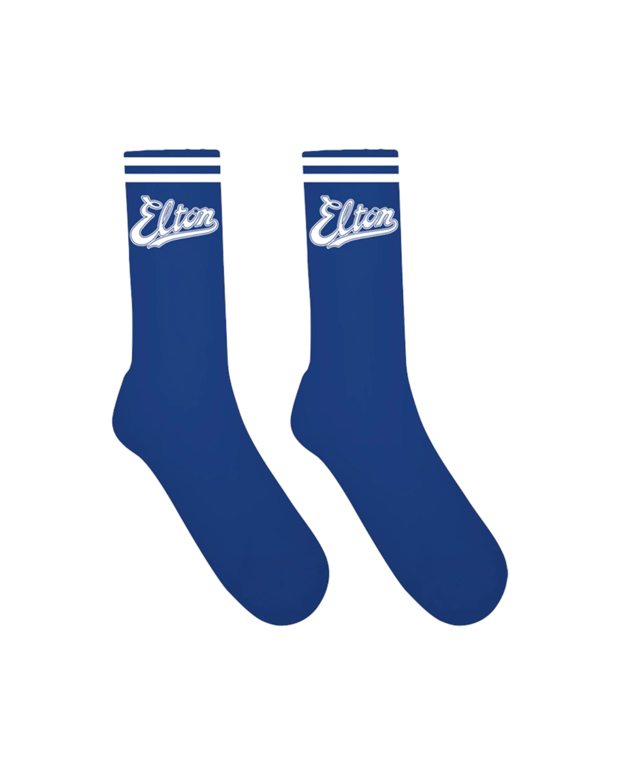 Elton Live In LA Blue Socks