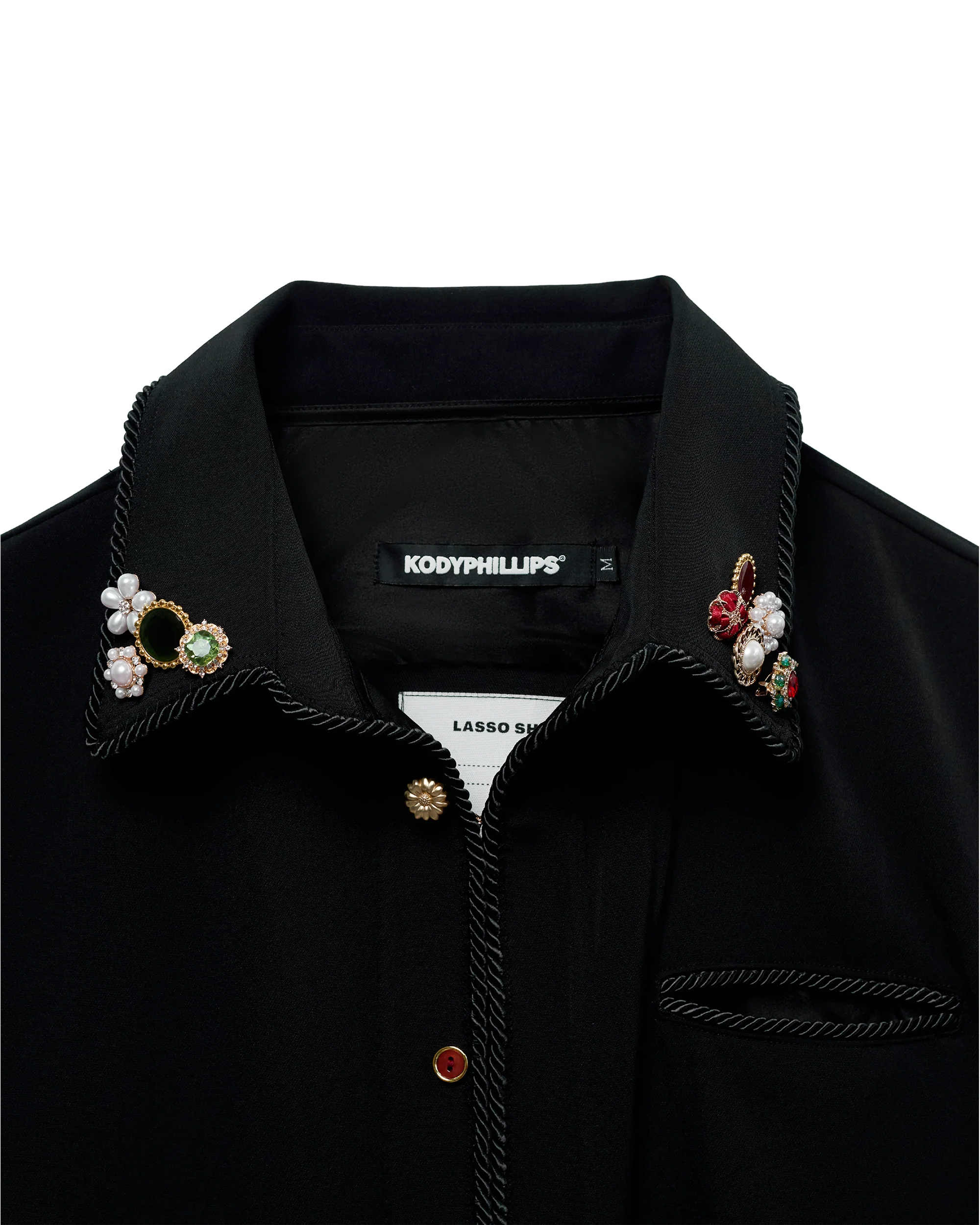 Embellished Lasso Shirt 2.0 - All Black - Image 4
