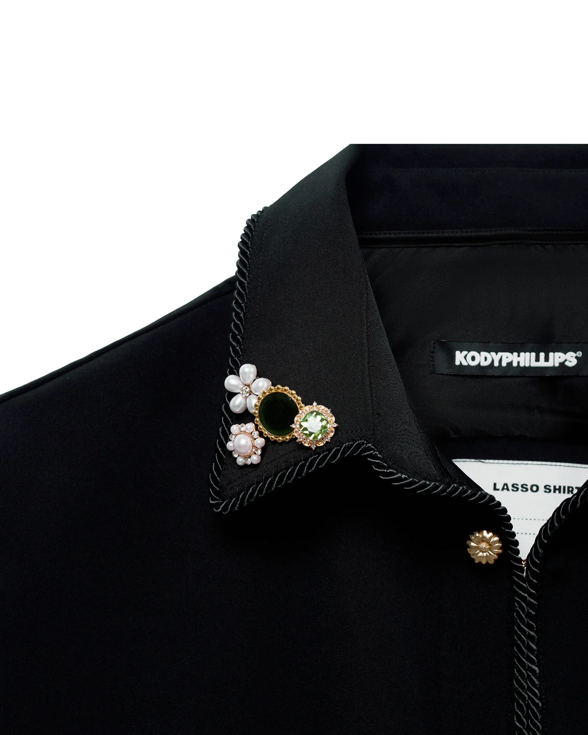 Embellished Lasso Shirt 2.0 - All Black - Image 5