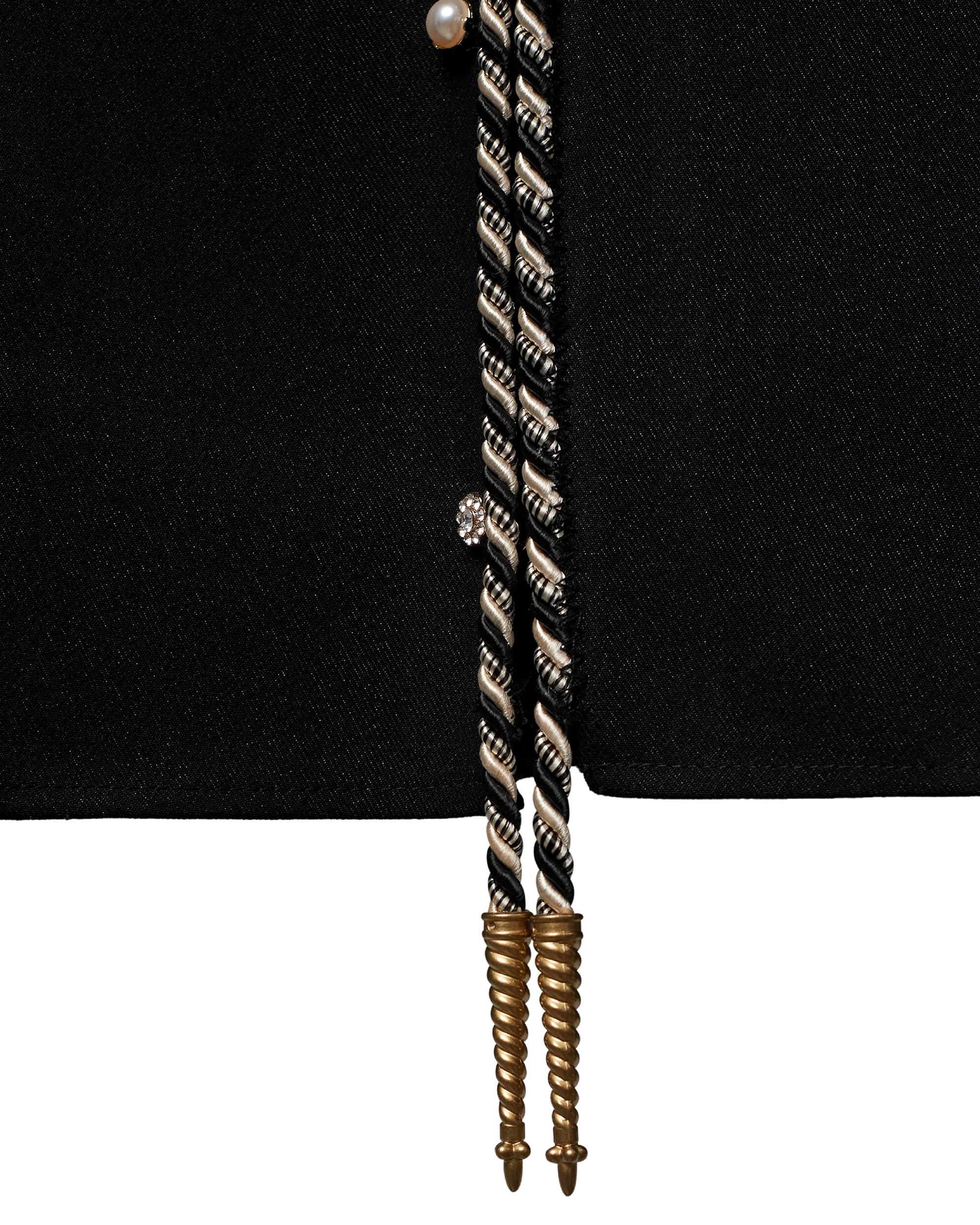 Embellished Long Sleeve Lasso Shirt - Classic Black - Image 6