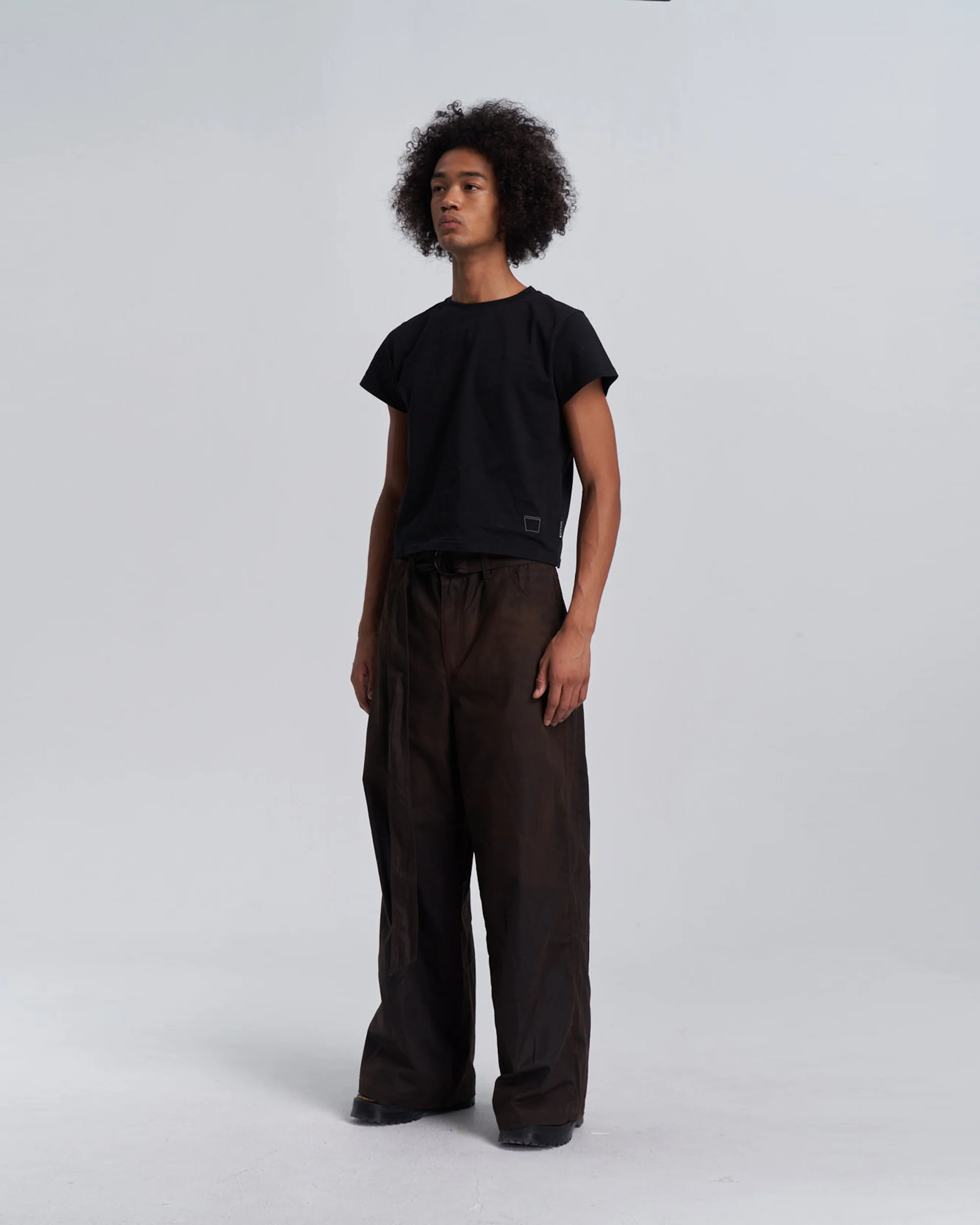 Embroidered Baby Tee - Black - Image 6