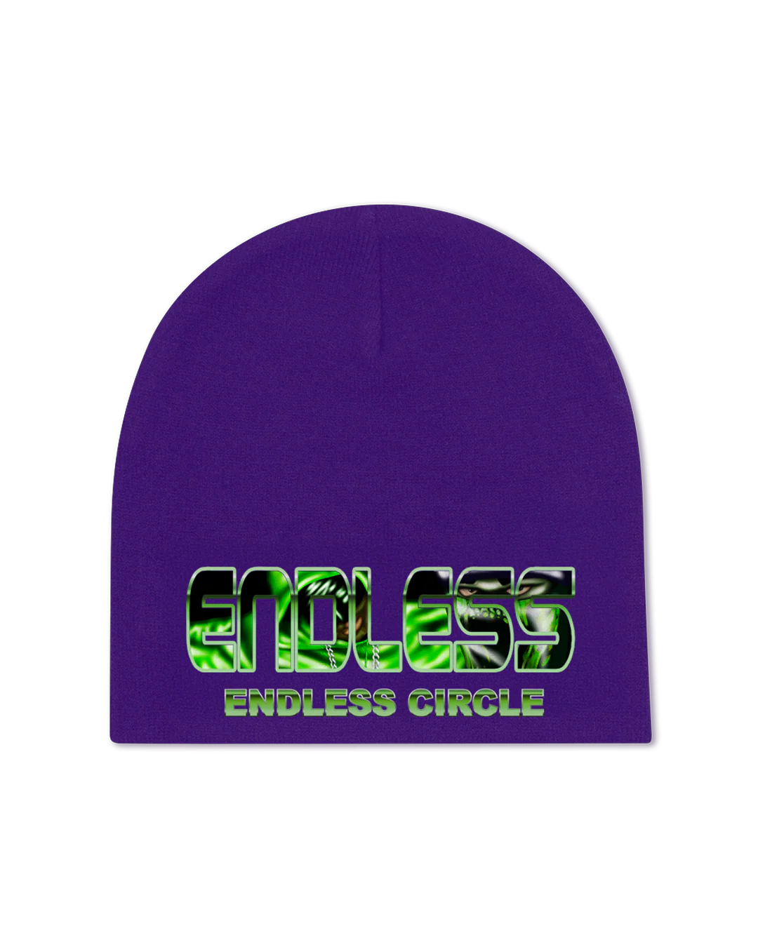ENDLESS CIRCLE PURPLE BEANIE