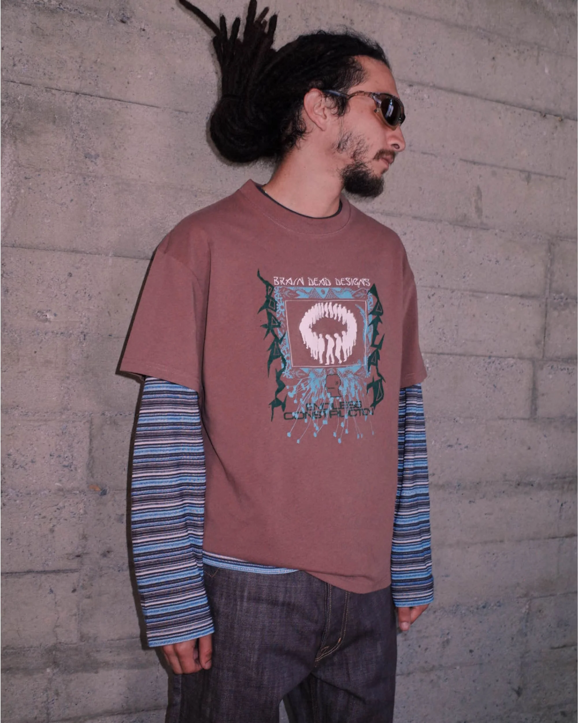 Endless Construction T-Shirt - Nutmeg - Image 2