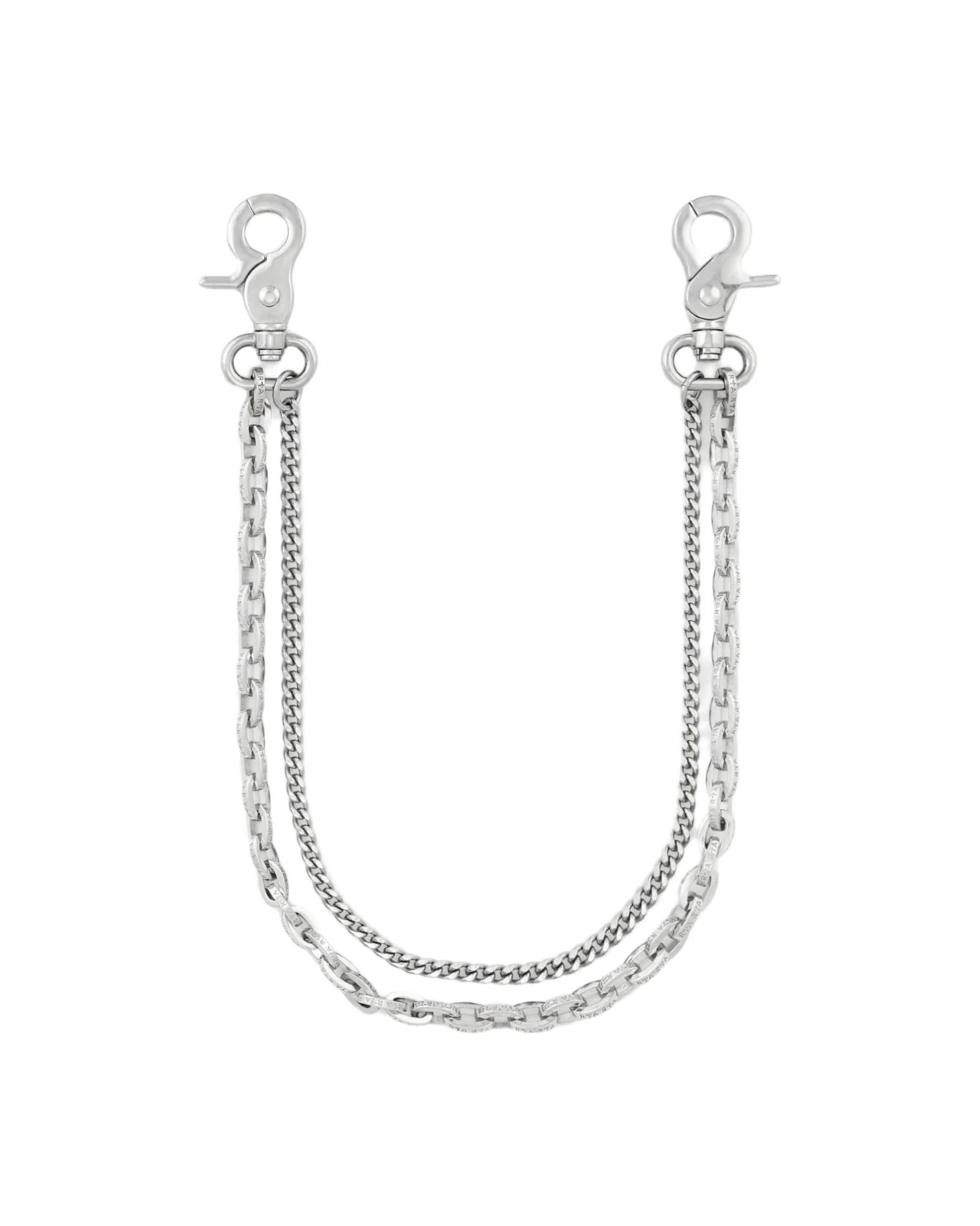 EREN DOUBLE CUBAN PANT CHAIN | SILVER RTA