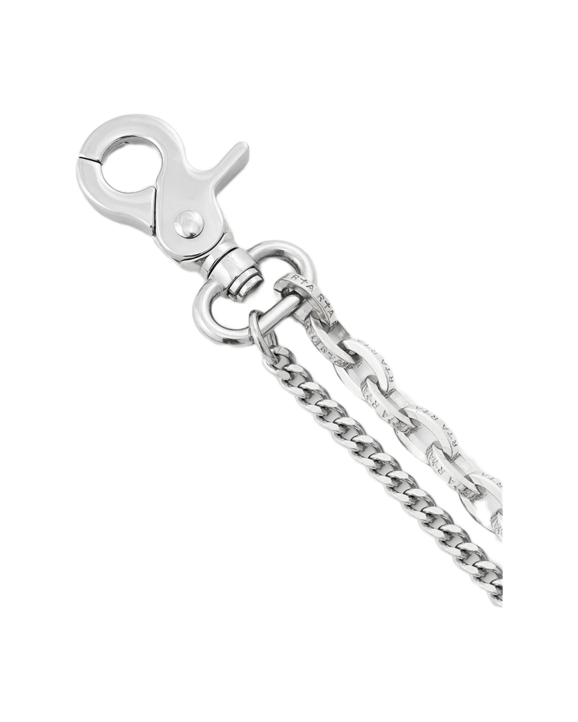 EREN DOUBLE CUBAN PANT CHAIN | SILVER RTA - Image 2