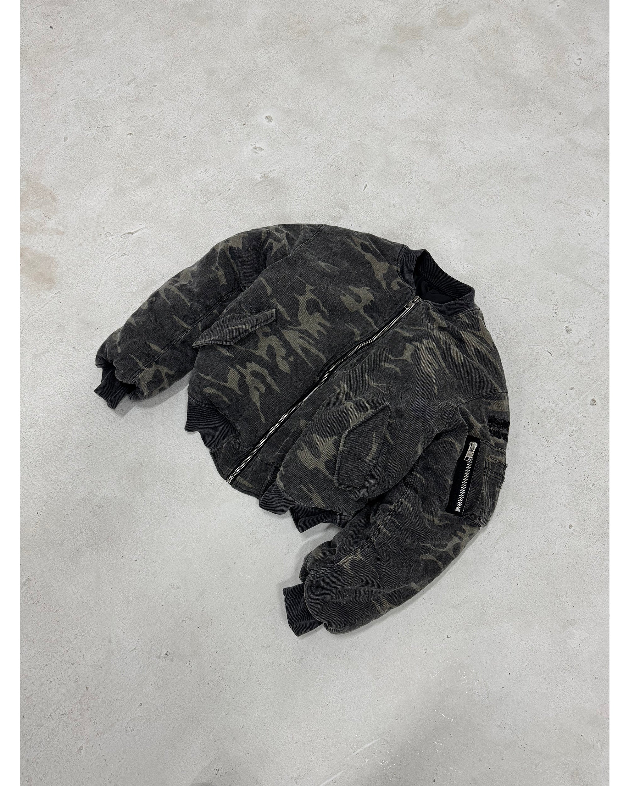 EVERYDAY BOMBER WASHED WOODLAND CAMO - Image 2