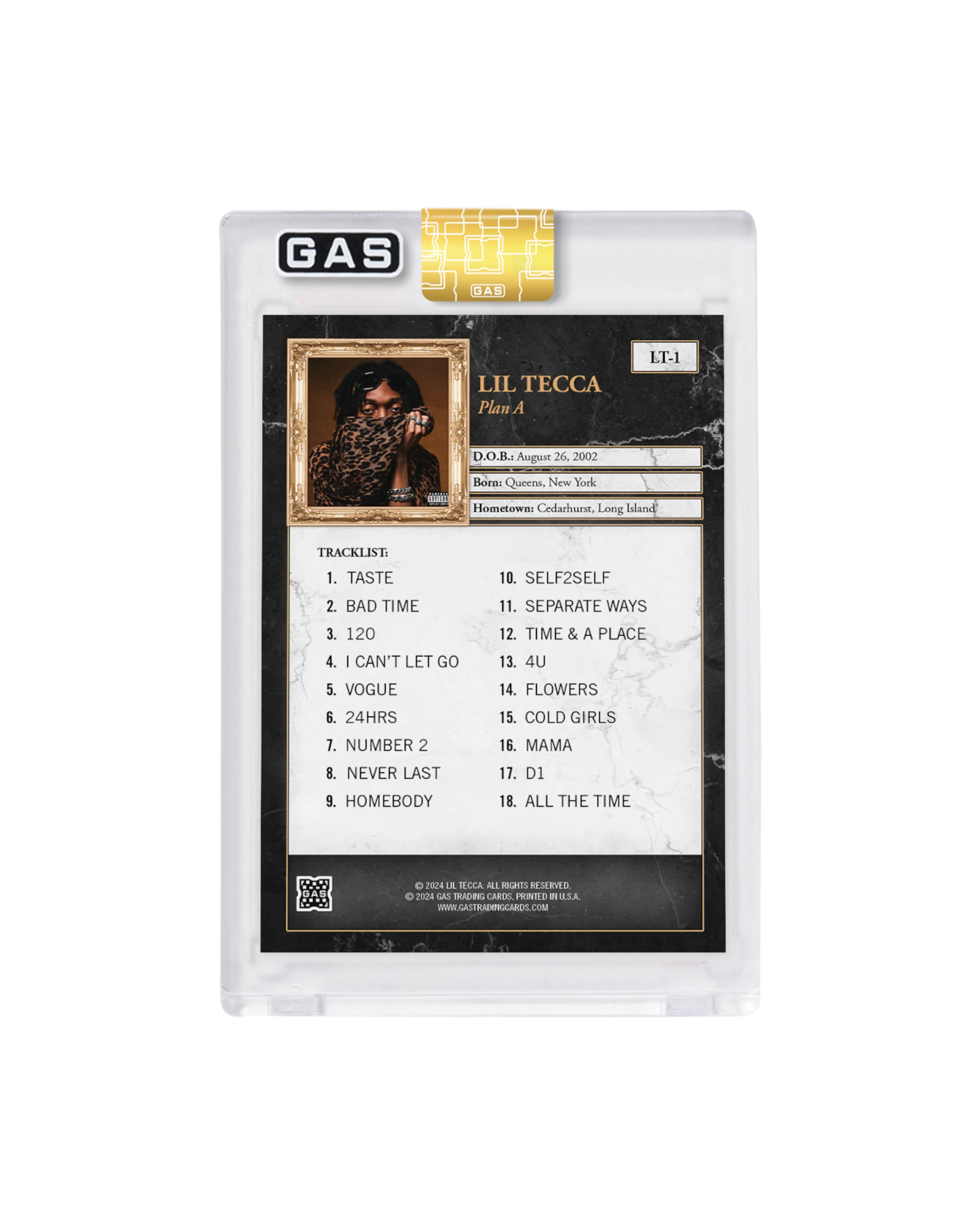 EXCLUSIVE | Limited Edition Lil Tecca x GAS Cracked Ice Foil Trading Cards - Image 3