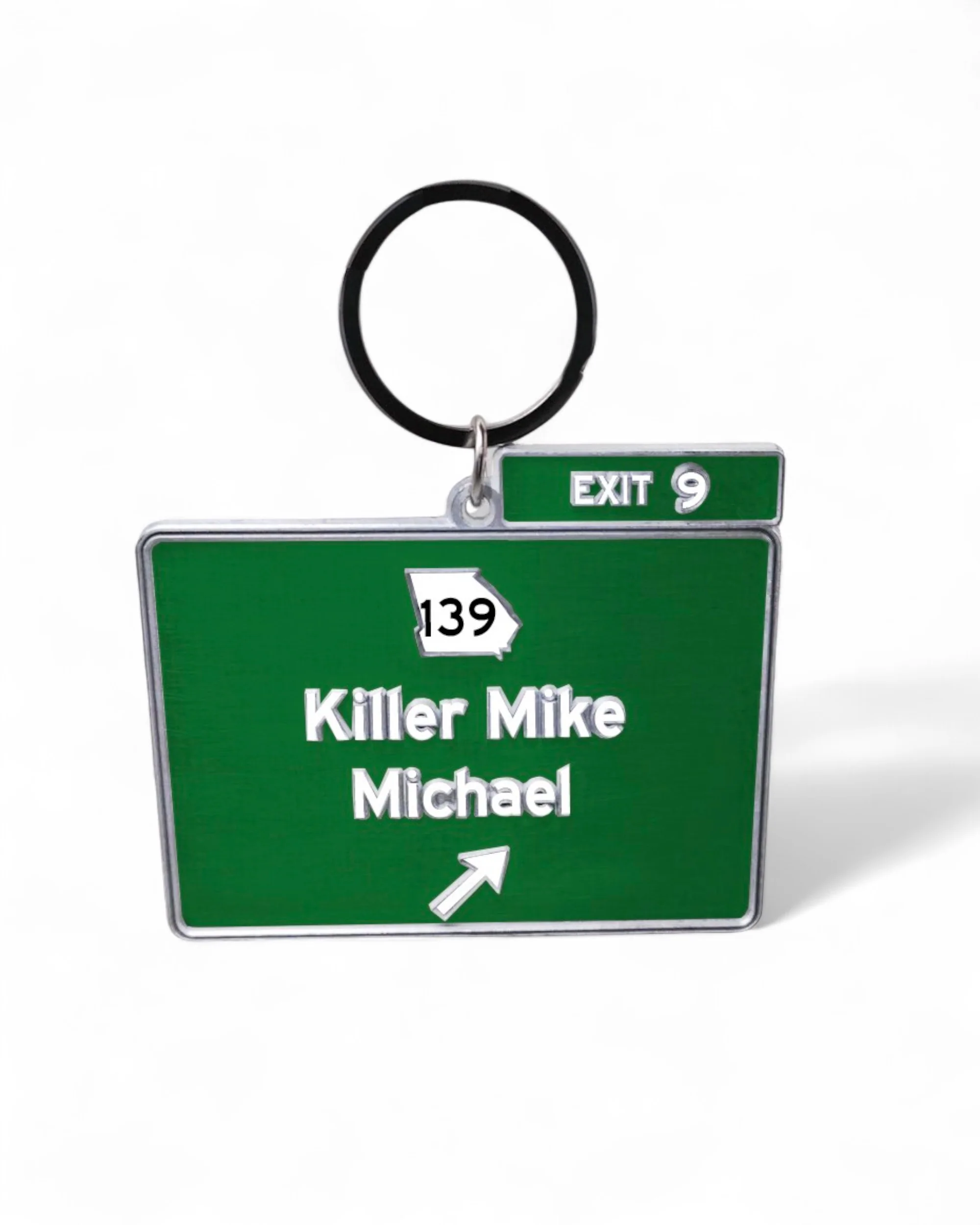 Exit 9 Keychain