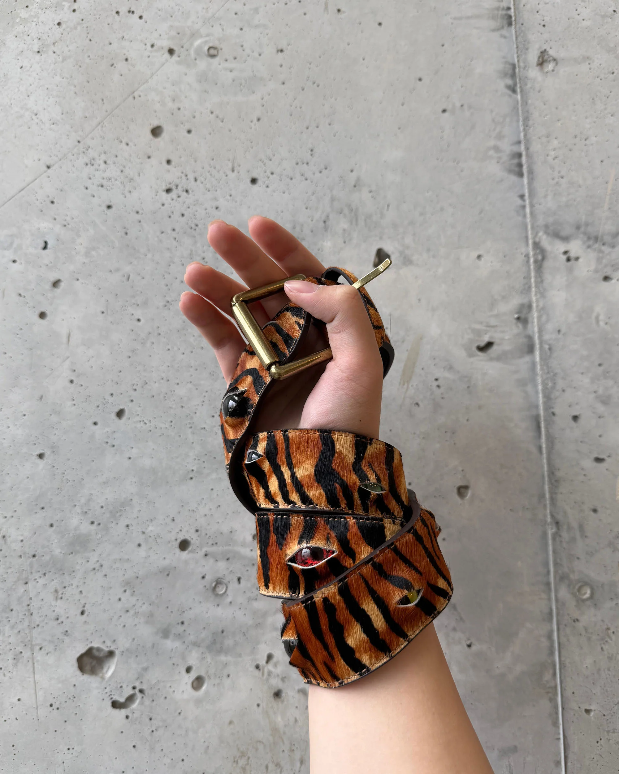Eyeball Belt - Tiger Print - Image 3