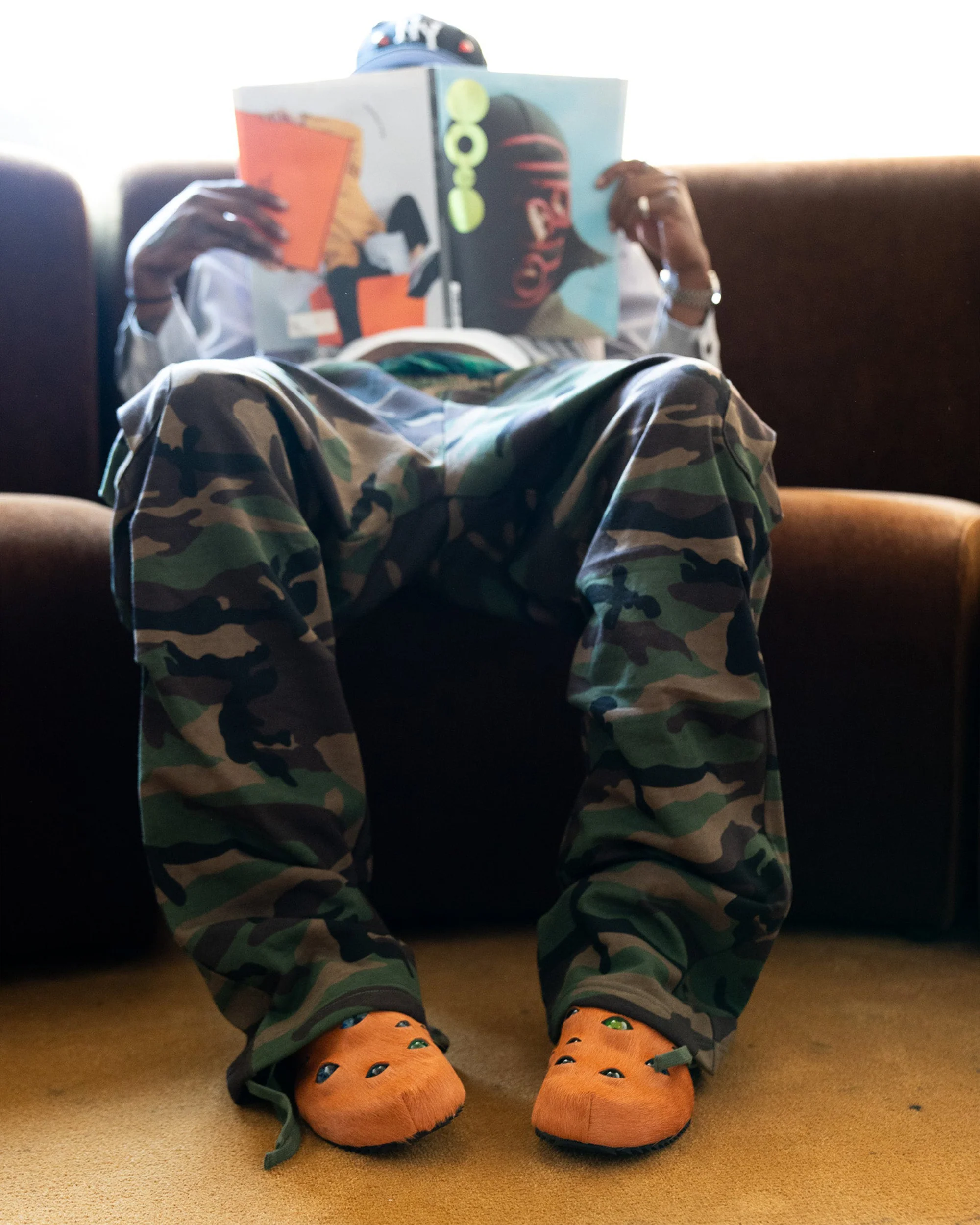 Eyeball Mules - Orange - Image 2