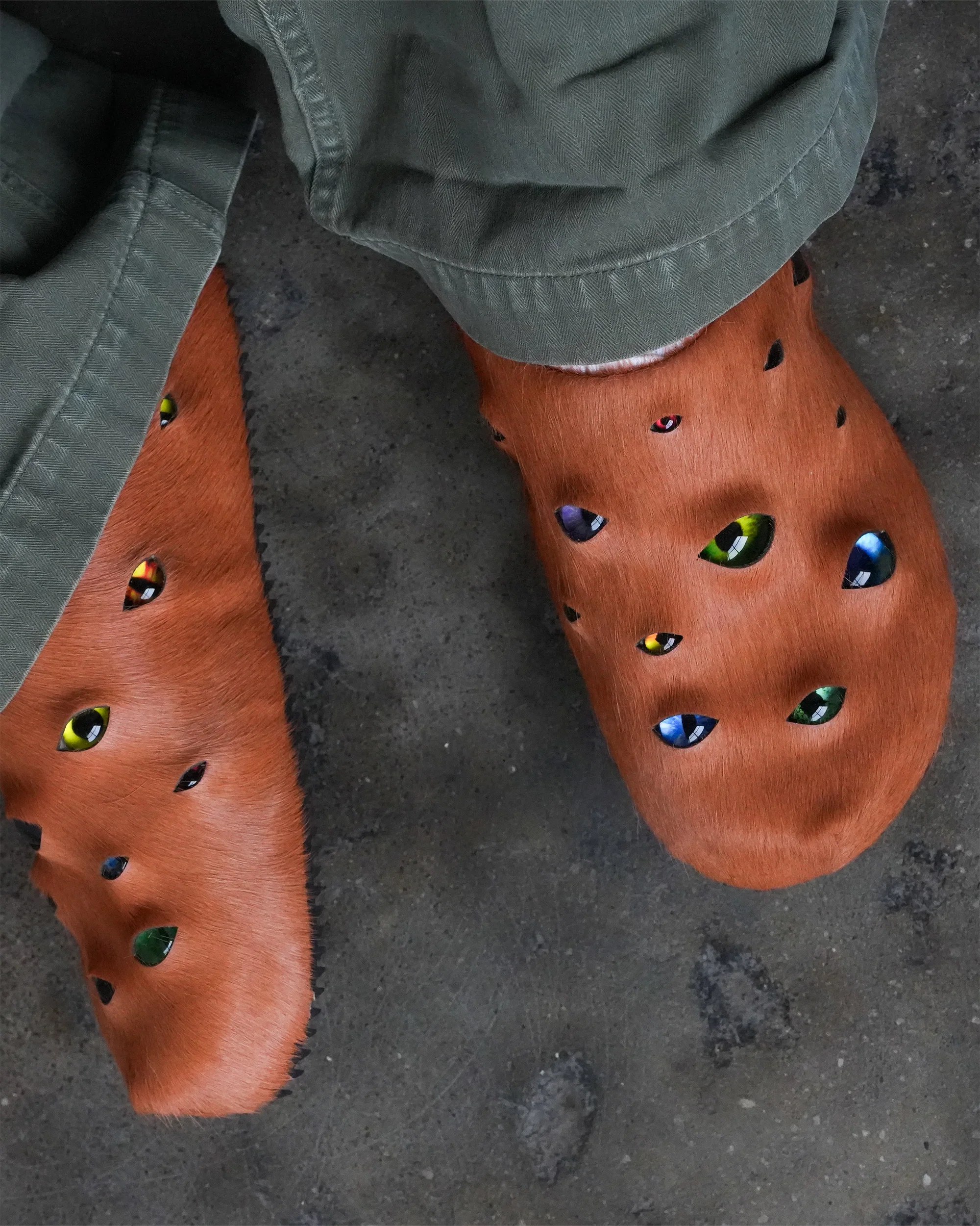 Eyeball Mules - Orange - Image 9