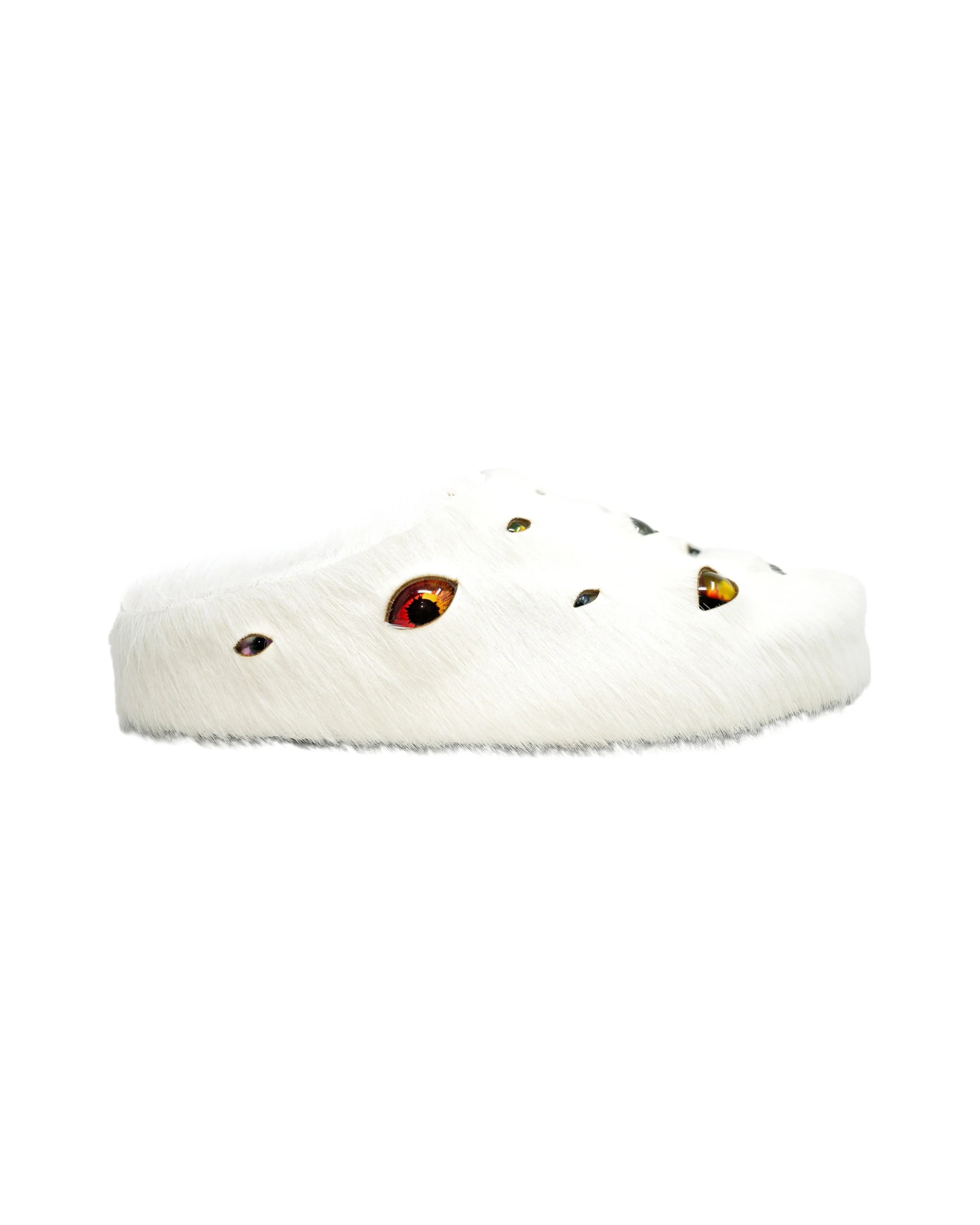 Eyeball Mules - White