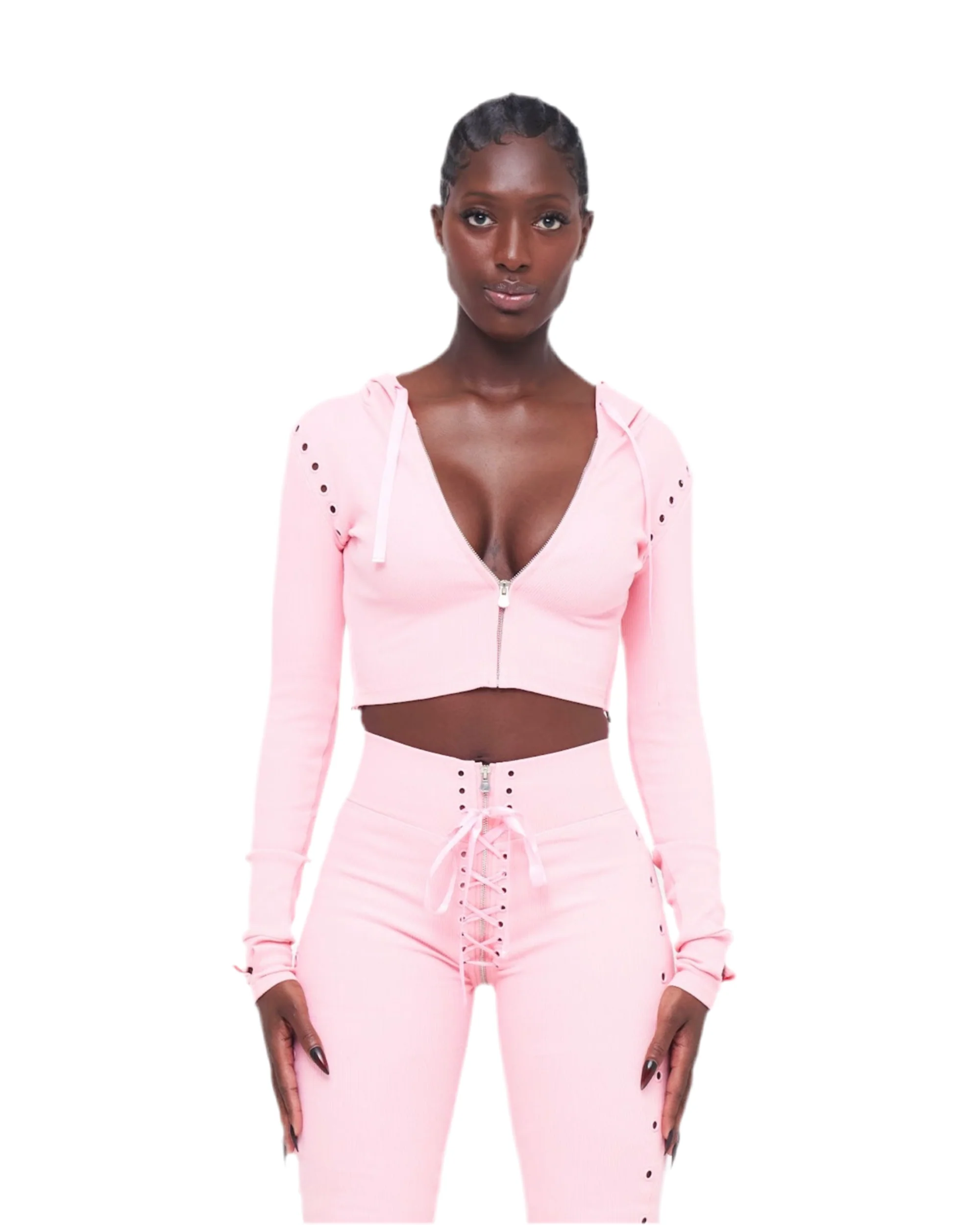 EYELET UZIP JACKET