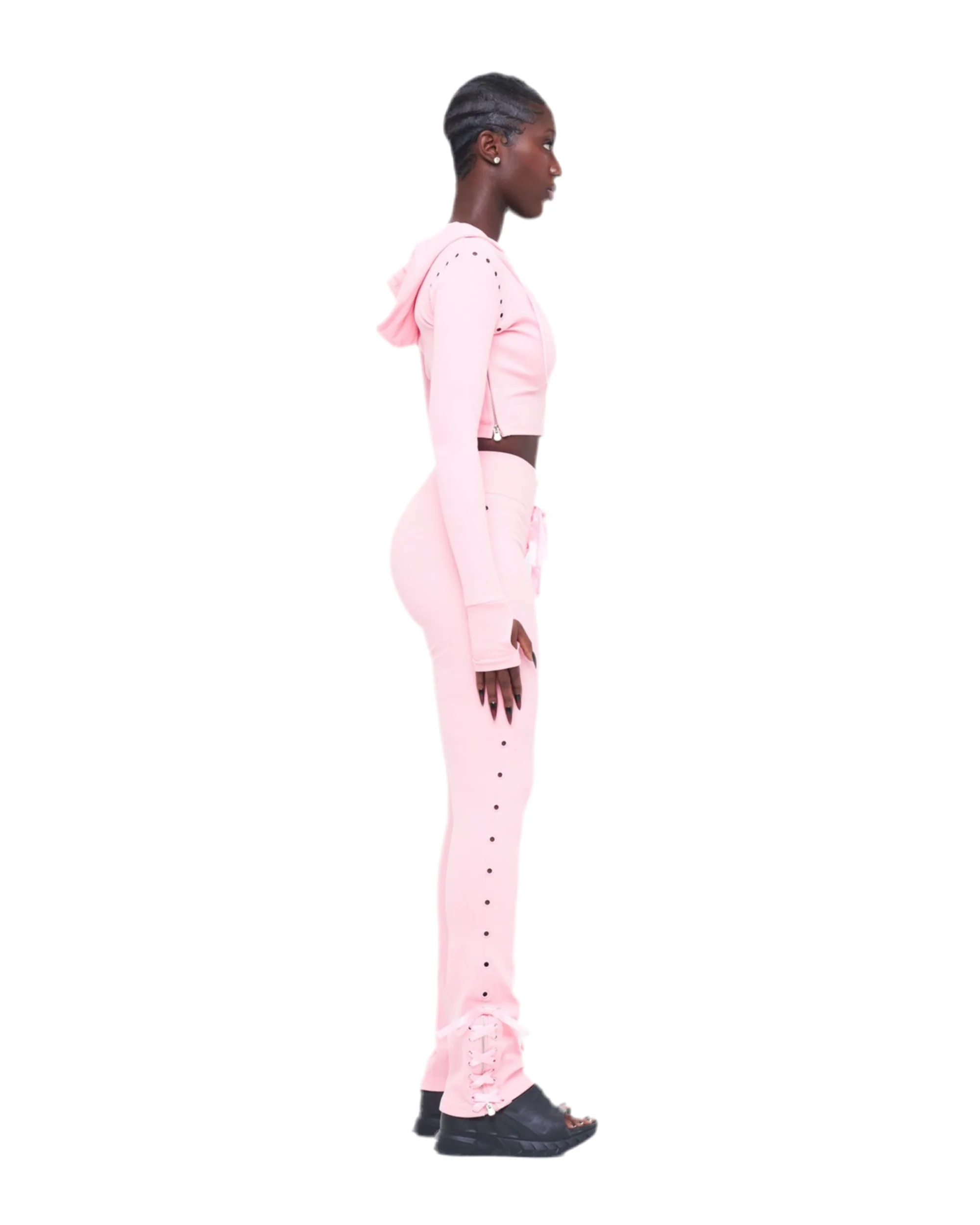 EYELET UZIP PANTS - Image 2