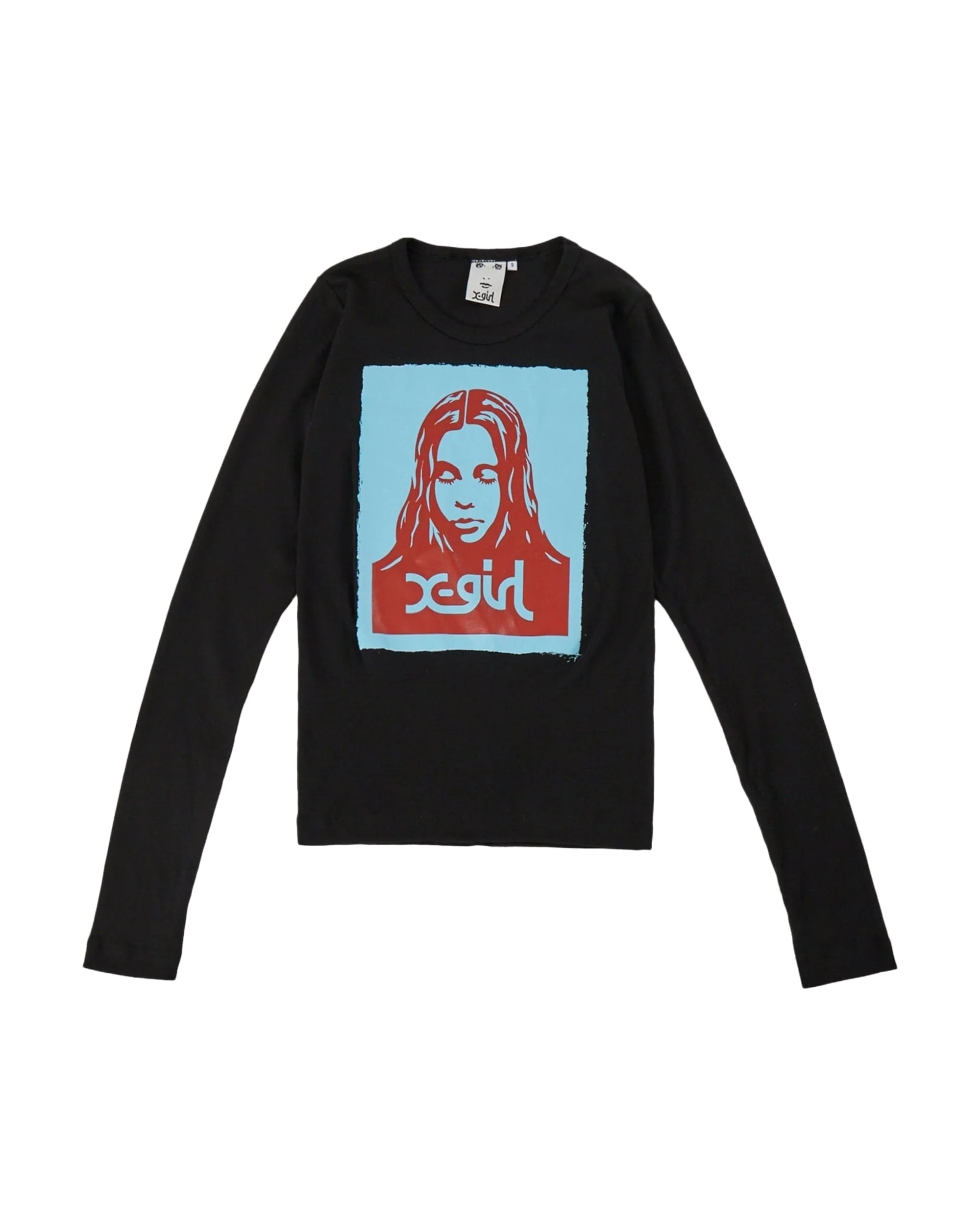 FACE POSTER L/S FITTED TEE