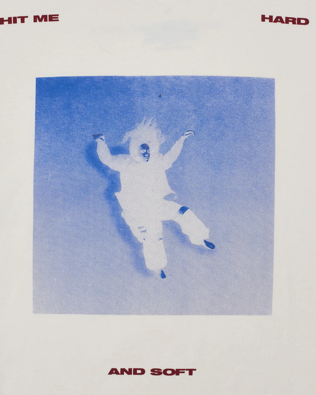 Falling Scatter Text White T-shirt - Image 3