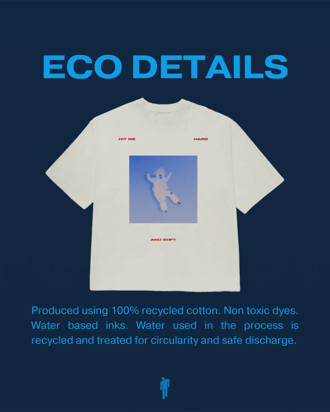 Falling Scatter Text White T-shirt - Image 4
