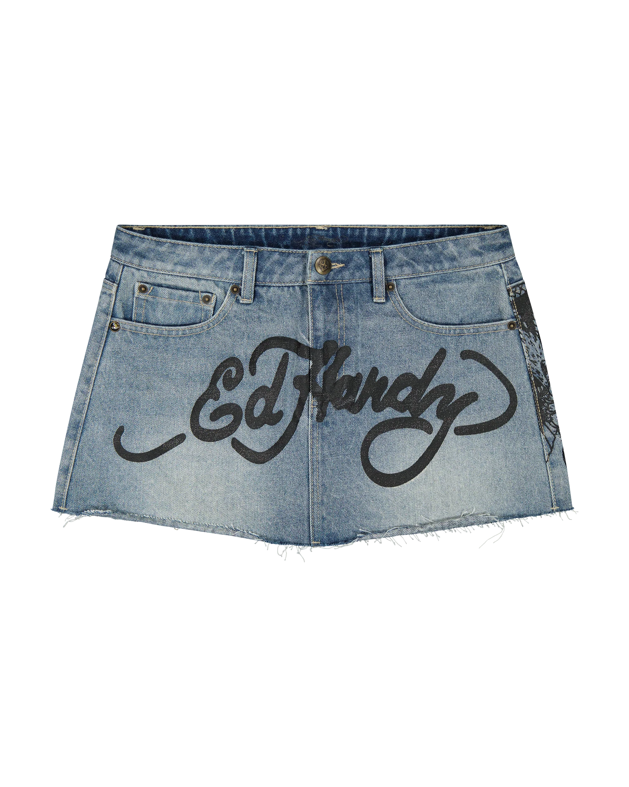 Famous Skunk Denim Skirt - Image 3