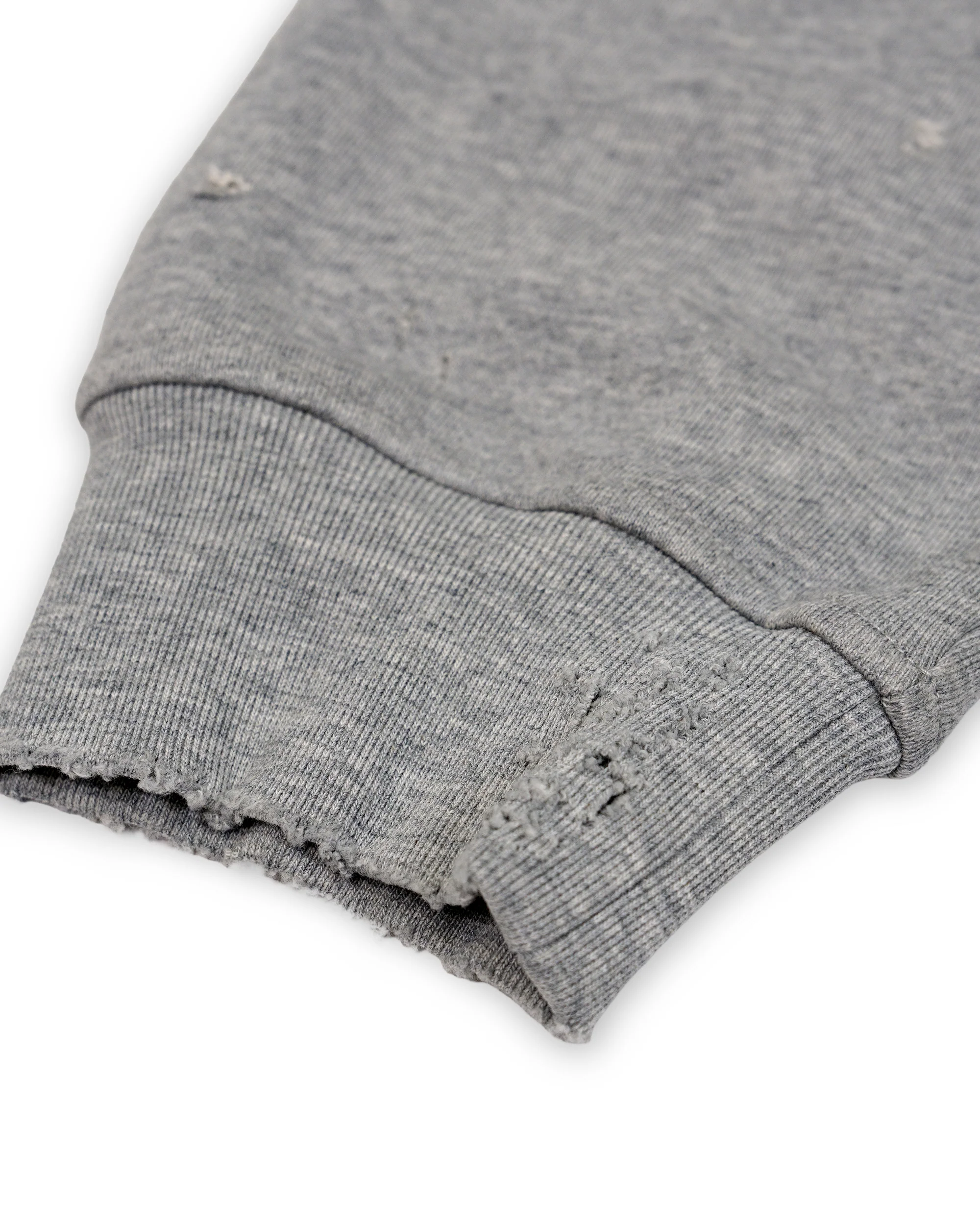 "Fear God" Distressed Cropped Hoodie - Image 7