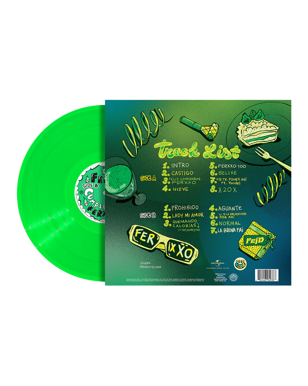 FELIZ CUMPLEAÑOS FERXXO TE PIRATEAMOS EL ALBUM 1LP Vinyl - Image 2