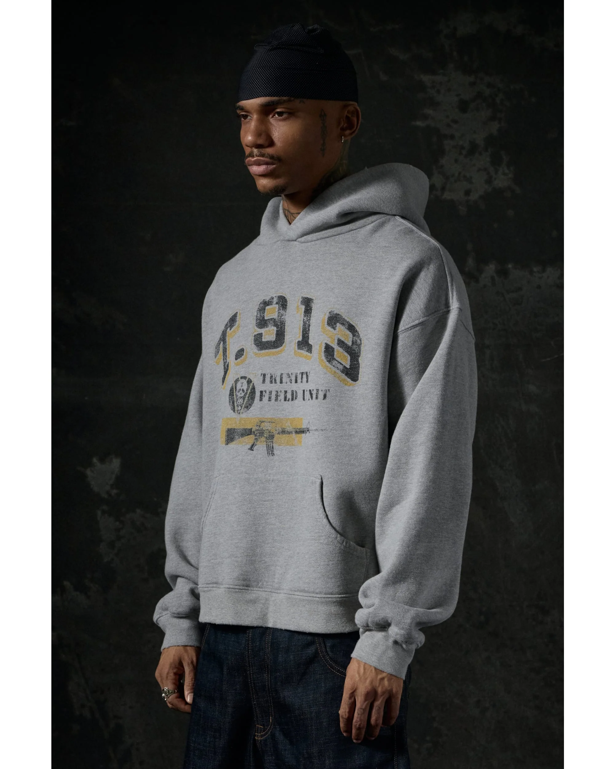 Field Unit Hoodie - Heather Grey - Image 4